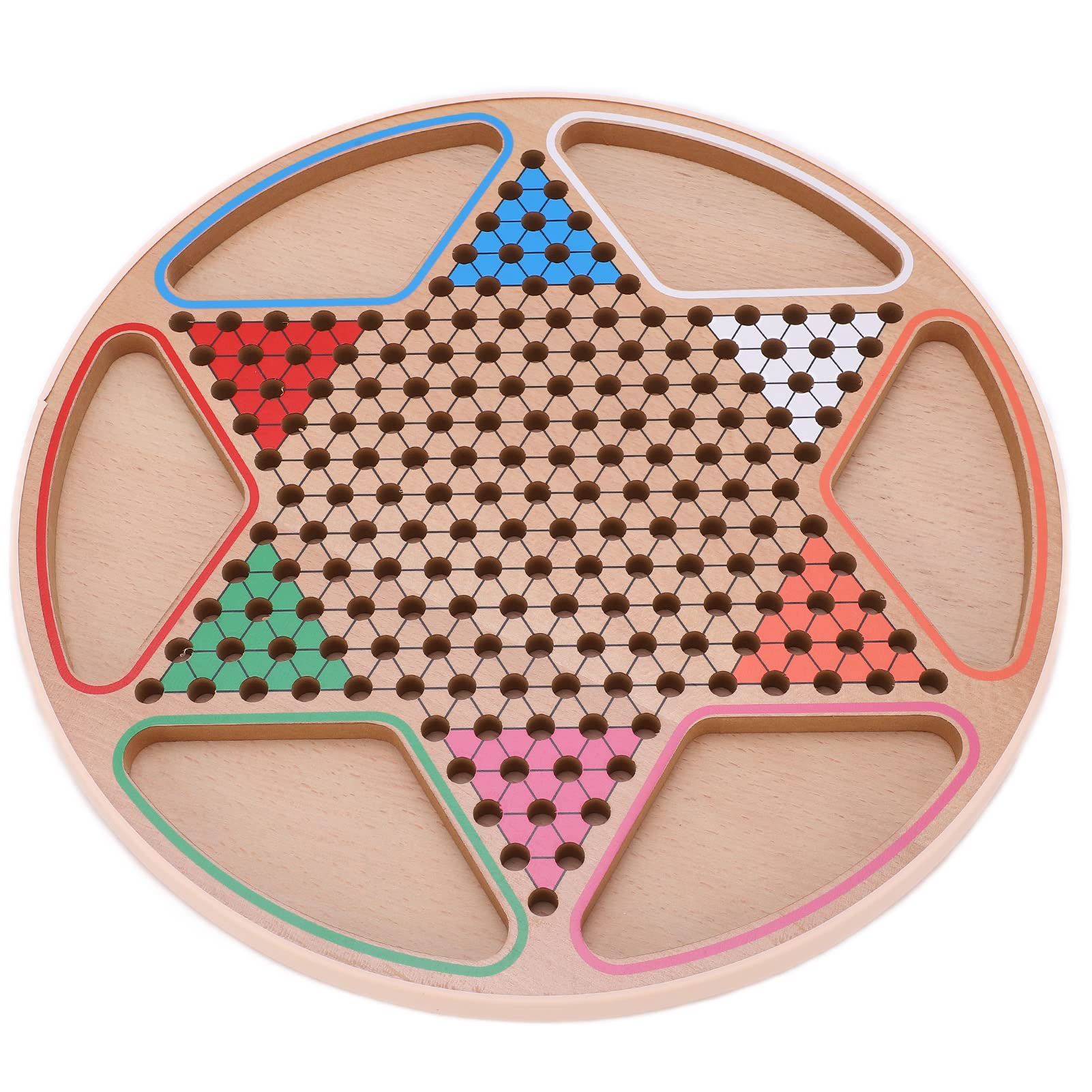 2-in-1 Chinese Checkers & Chess Set - Non-Toxic Durable Educational Board Game for Kids - Perfect for Family Game Night & Classroom Learning Activities