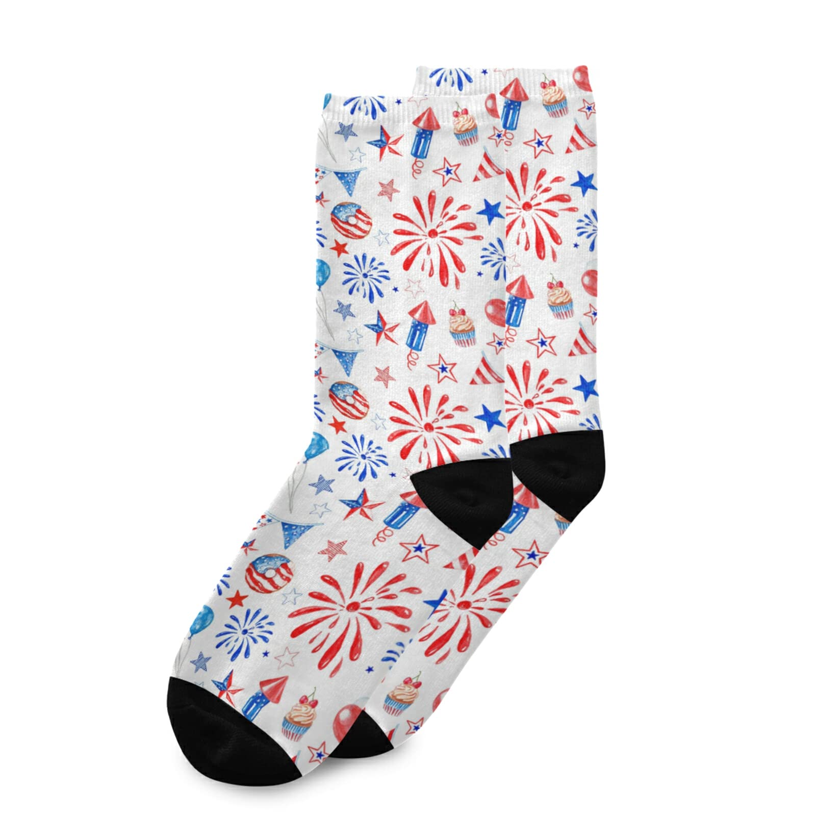 Oyihfvs Unisex Long Casual Athletic Crew Socks for Women & Men - Comfortable Everyday Wear for Sports, Work & Lounge