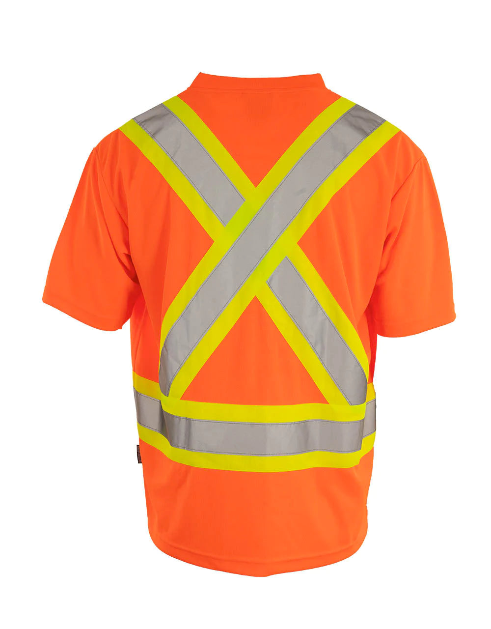 ForceField V-Neck Short Sleeve Safety T-Shirt - High Visibility Workwear for Construction & Outdoor Jobs - Reflective Safety Tee for Men & Women (Model 022 BEPCSA) - Perfect for Night Shifts, Road Work & Emergency Response Teams