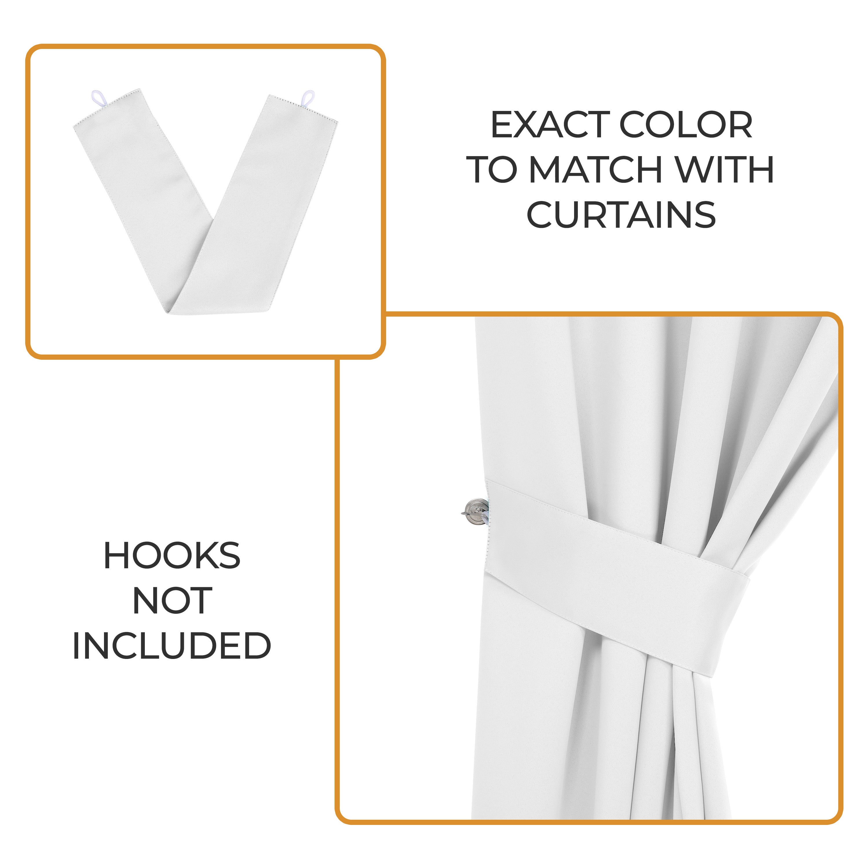 Machine Washable Blackout Curtains Set of 2 - Solid Color Room Darkening Window Drapes for Bedroom & Living Room - Noise Reducing & Thermal Insulated for Better Sleep