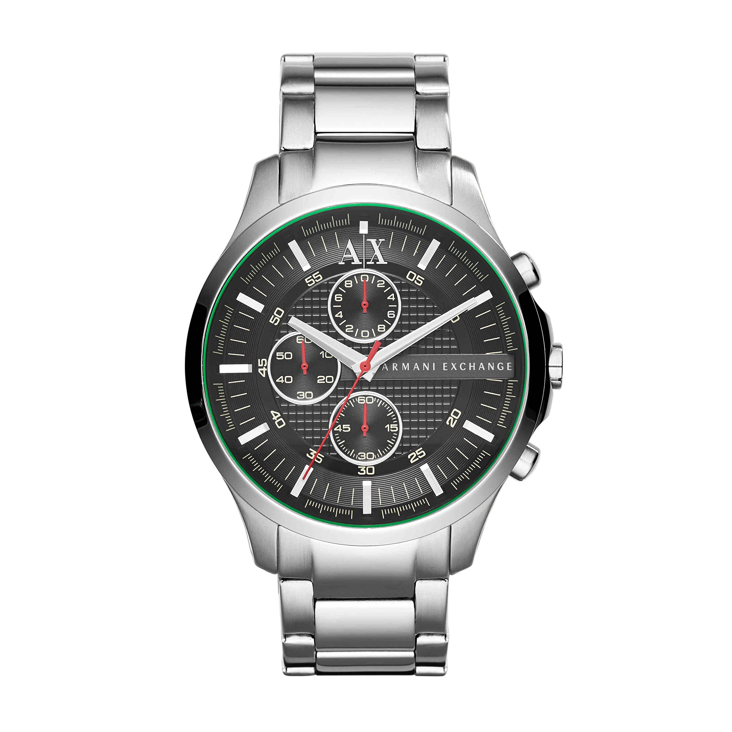 A|X Armani Exchange Men's Chronograph Watch - Leather, Stainless Steel or Silicone Band - Stylish Dress & Casual Watch for Business & Everyday Wear