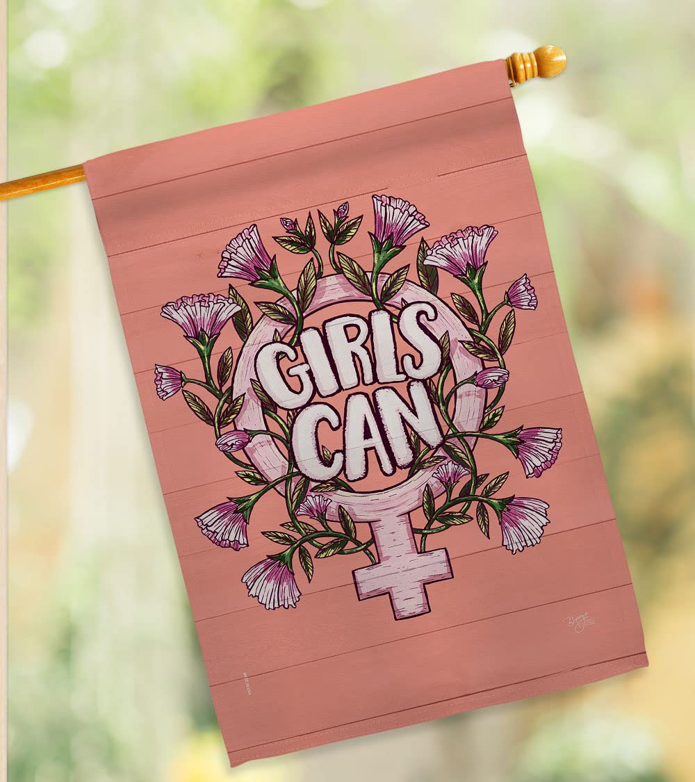 Feminist House Flag - Double-Sided Yard Decor for Women's Movement