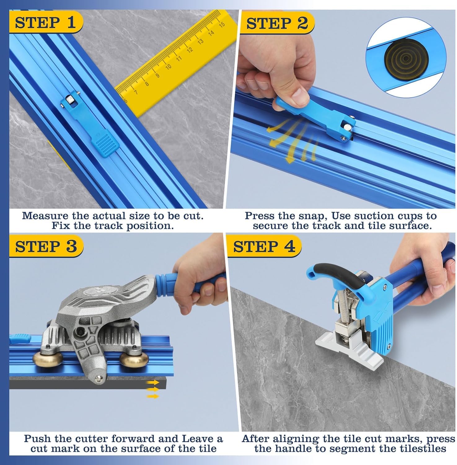 87 Inch Manual Tile Cutter with Double Rails - Heavy Duty Table Tile Cutting Tool for Large Ceramic & Porcelain Tiles - Perfect for Home Renovation, Bathroom Remodeling and DIY Flooring Projects