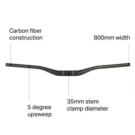 RaceFace Next Handlebar - Black Unisex Mountain Bike Handlebar for Adults | Perfect for Trail Riding, Commuting & Urban Cycling