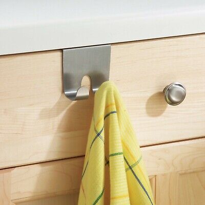 Over The Cabinet Hooks - 2 Pack Space Saving Organizer for Kitchen, Bathroom & Pantry - Perfect for Hanging Towels, Utensils & More