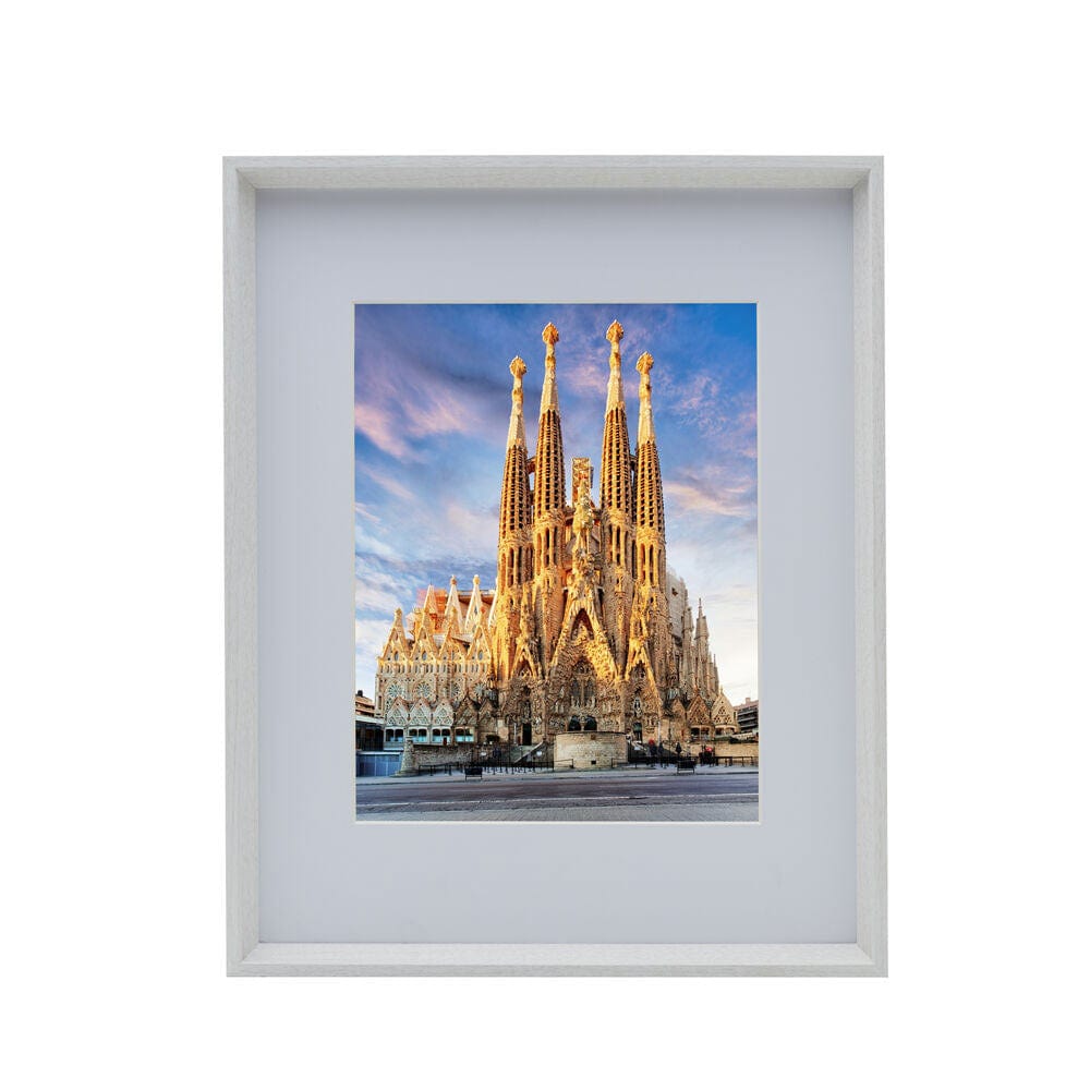 16x20 White Gallery Frame with 11x14 Mat - Perfect for Wall Art, Photos, and Home Decor Display