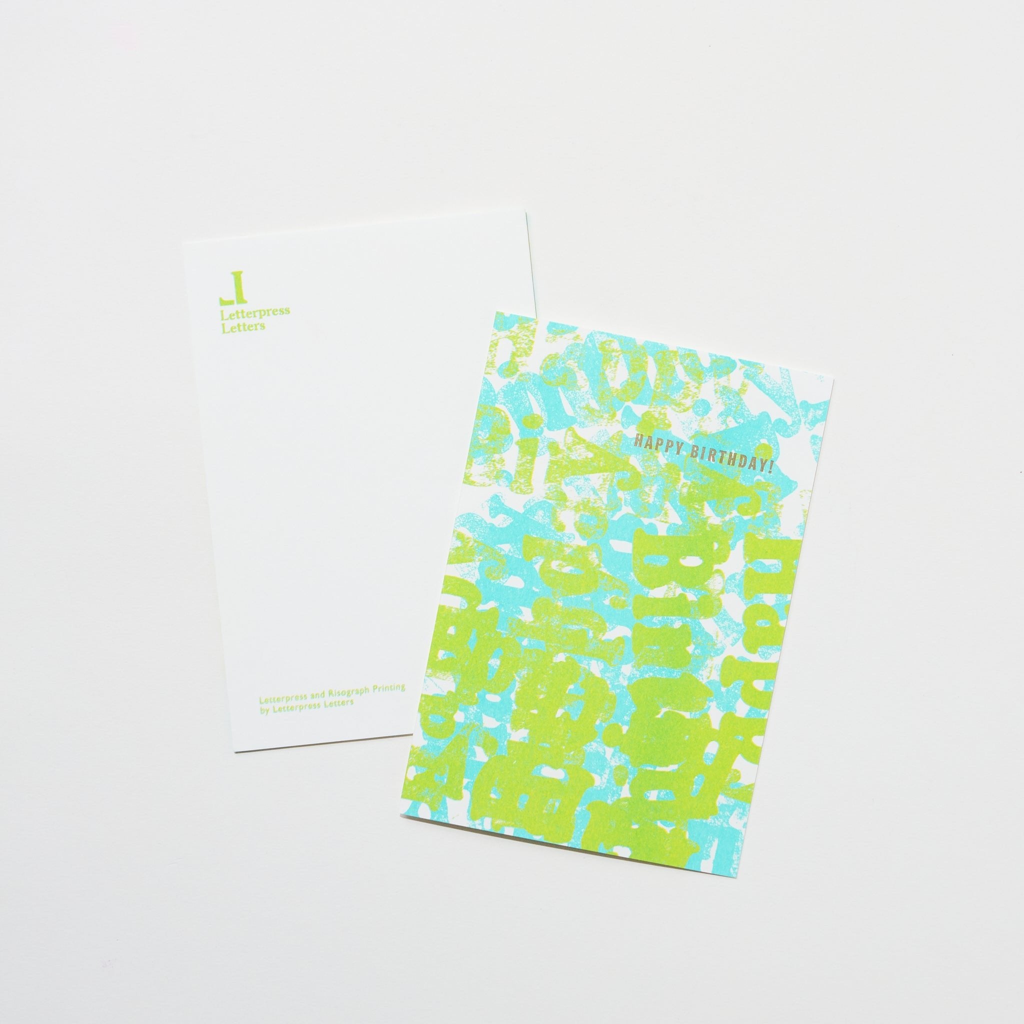 Happy Birthday Letter Stamp Card - Custom Letterpress Letters for DIY Greeting Cards & Invitations - Perfect for Handmade Cards, Scrapbooking & Party Decorations