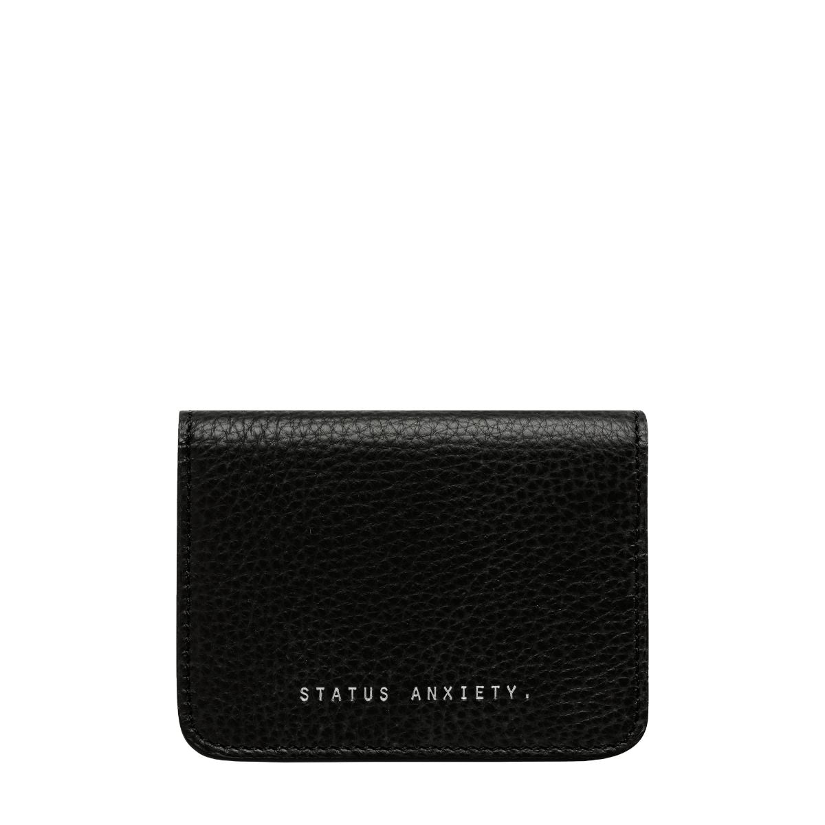 STATUS ANXIETY Miles Away Leather Card Holder Wallet - Slim RFID Blocking Minimalist Wallet for Men & Women - Perfect for Travel, Everyday Use and Gift Giving