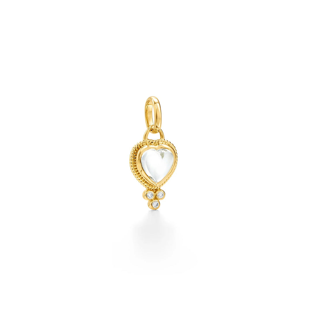 Temple St. Clair Rock Crystal Heart Pendant Necklace - 18K Gold Plated Elegant Jewelry for Women, Perfect Gift for Valentine's Day, Anniversary & Special Occasions