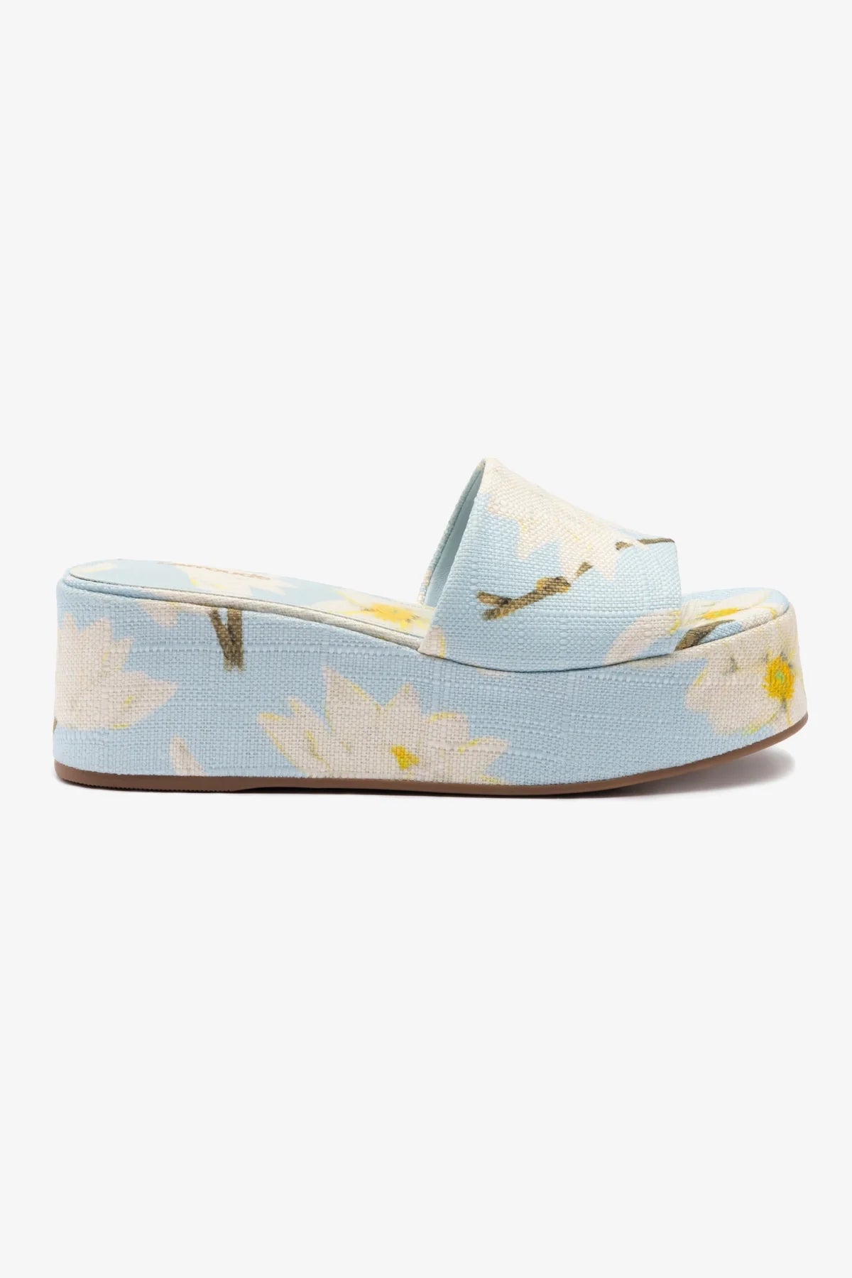 Alex Flatform Mule Sandals - Maya Printed Raffia Slides for Women | Comfortable Summer Beach Shoes for Outdoor, Vacation & Casual Wear