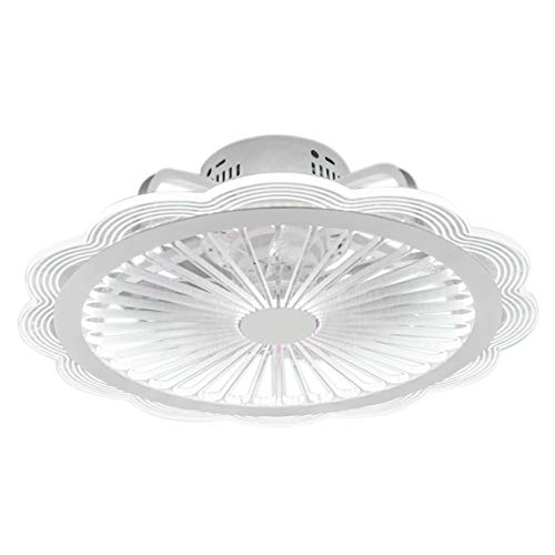 20 Inch Modern Ceiling Fan with Light & Remote Control - 3 Color Changing LED Chandelier, Adjustable Speed Indoor Lighting for Kids Bedrooms, Living Room & Nursery