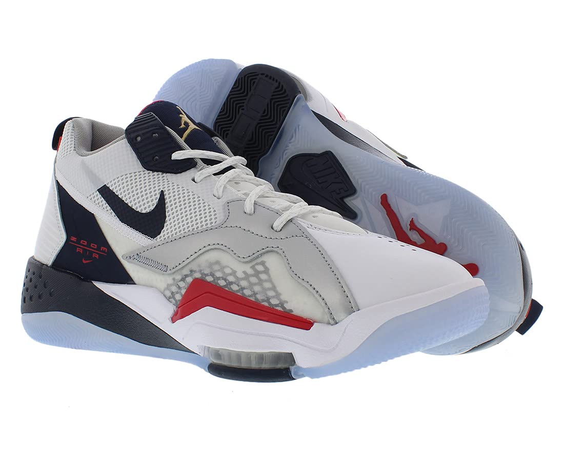 Nike Zoom '92 Men's Running Shoes Size 9.5 - White/Black/Red Retro Sneakers for Jogging, Gym Workouts & Casual Wear