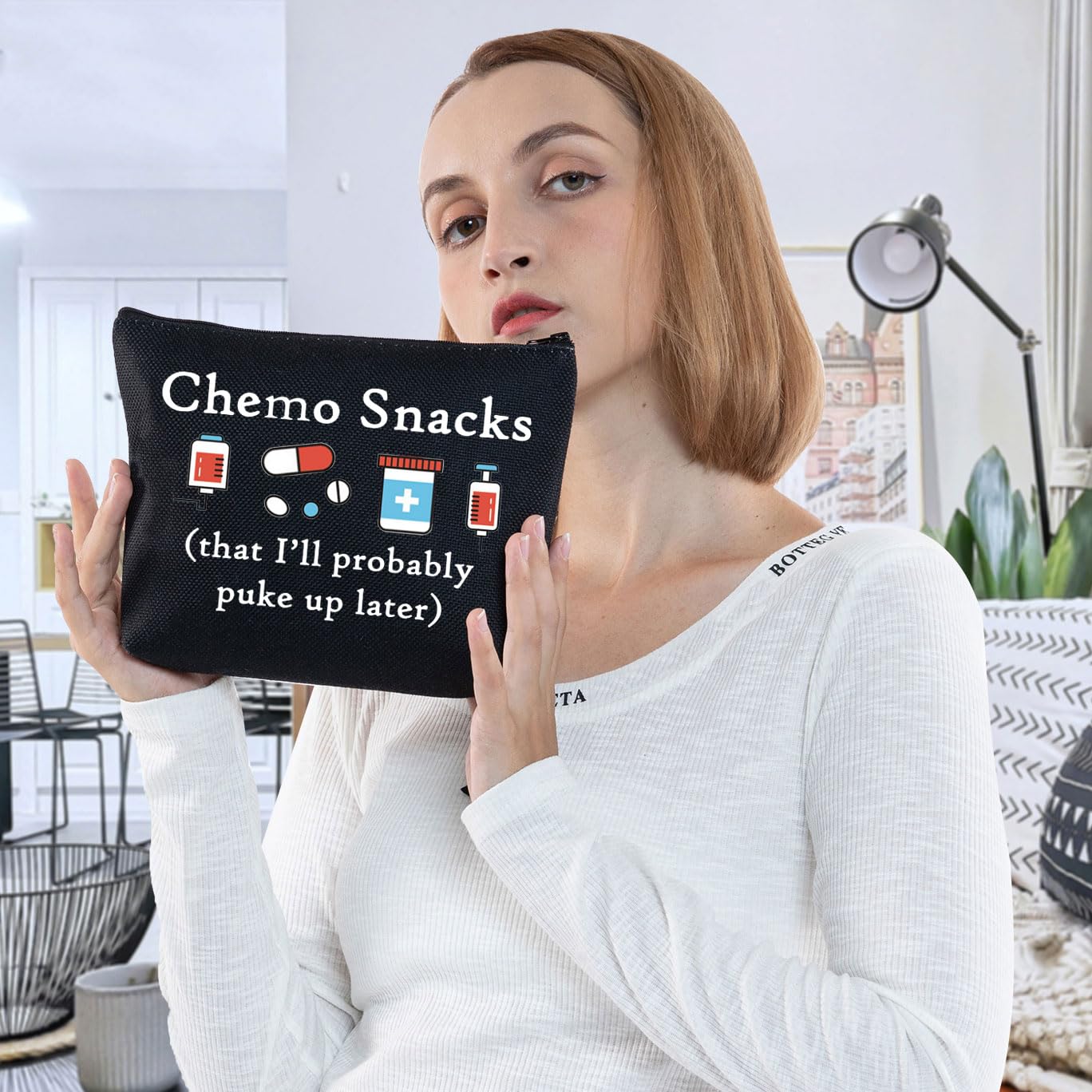 G2TUP Funny Chemo Snacks Gift Box - Thoughtful Chemotherapy Care Package for Cancer Patients & Women Warriors - Perfect for Hospital Visits, Recovery Support & Encouragement Gifts