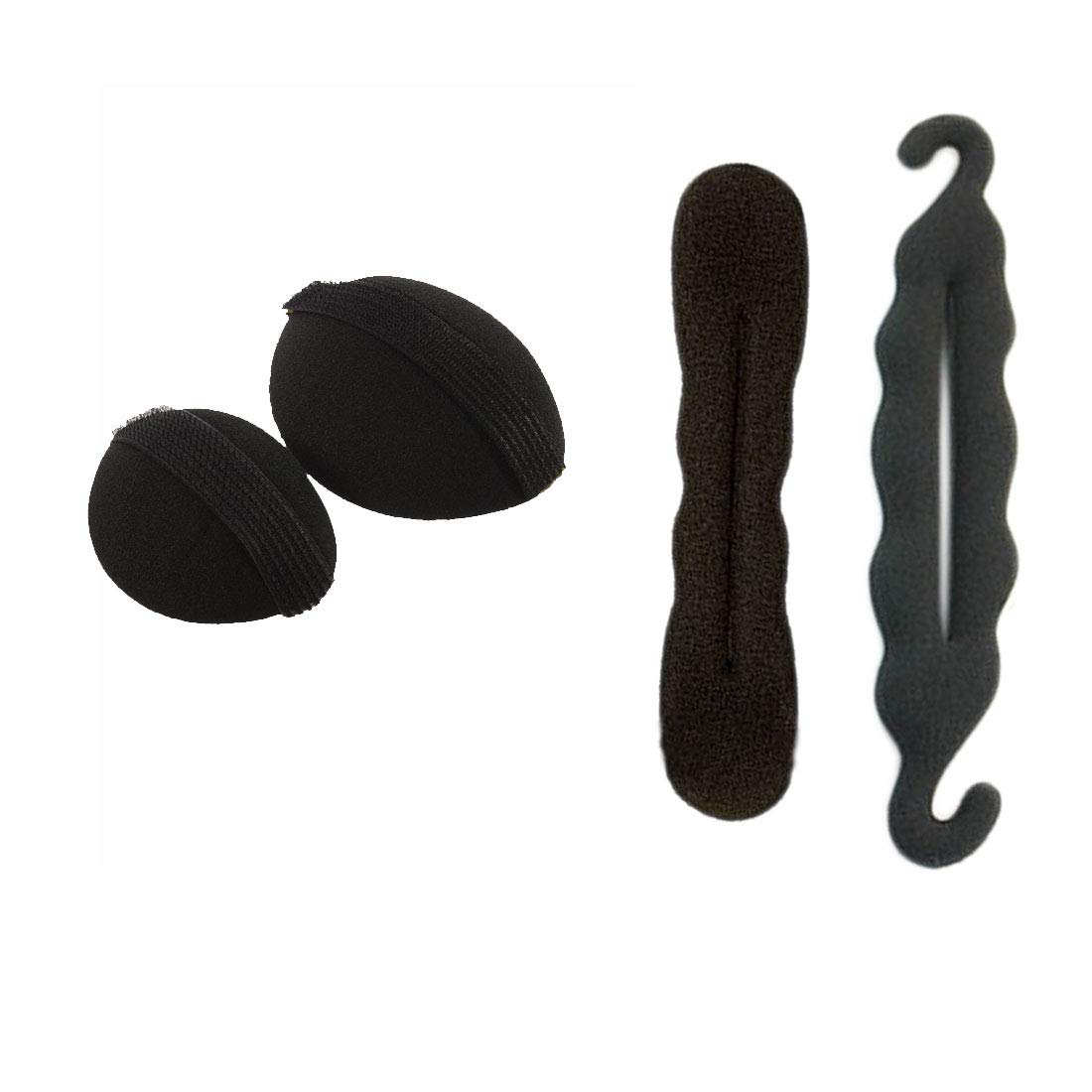 GadinFashion™ 5-Pack Hair Puff Maker & Bumpits Hair Styling Tool Set - Volumizing Hair Accessories for Women & Girls (Perfect for Parties, Weddings & Everyday Hairstyles)