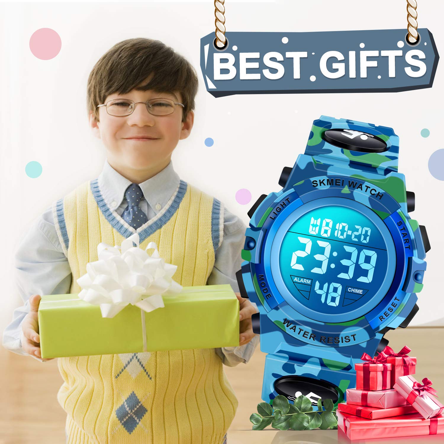 Waterproof LED Digital Watch for Kids - Best Children's Gift for Boys & Girls - Perfect for Swimming, Outdoor Play & Daily Use