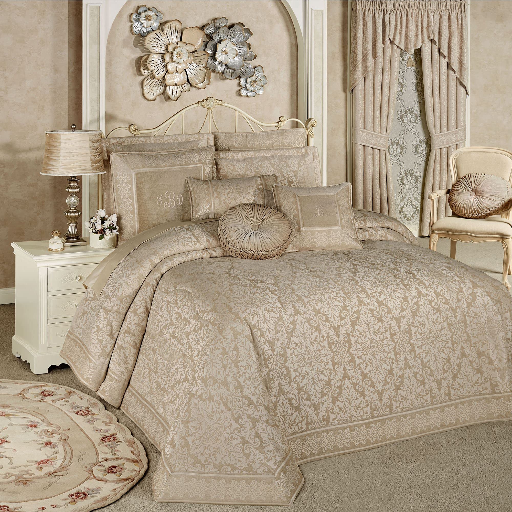 Touch of Class Grand Allure Floral Blossoms Metal Wall Art in Cream | Elegant Flower Design Sculpture | Handcrafted Home Decor for Bedroom, Living Room, Entryway & Office | Perfect for Farmhouse, Boho & Modern Interior Styles
