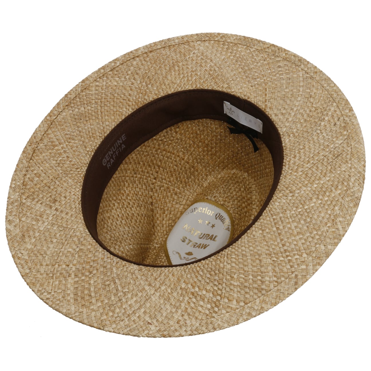 Lierys Barelo Traveller Straw Hat - Wide Brim Sun Hat for Women & Men - UPF 50+ UV Protection - Perfect for Beach, Travel & Outdoor Activities