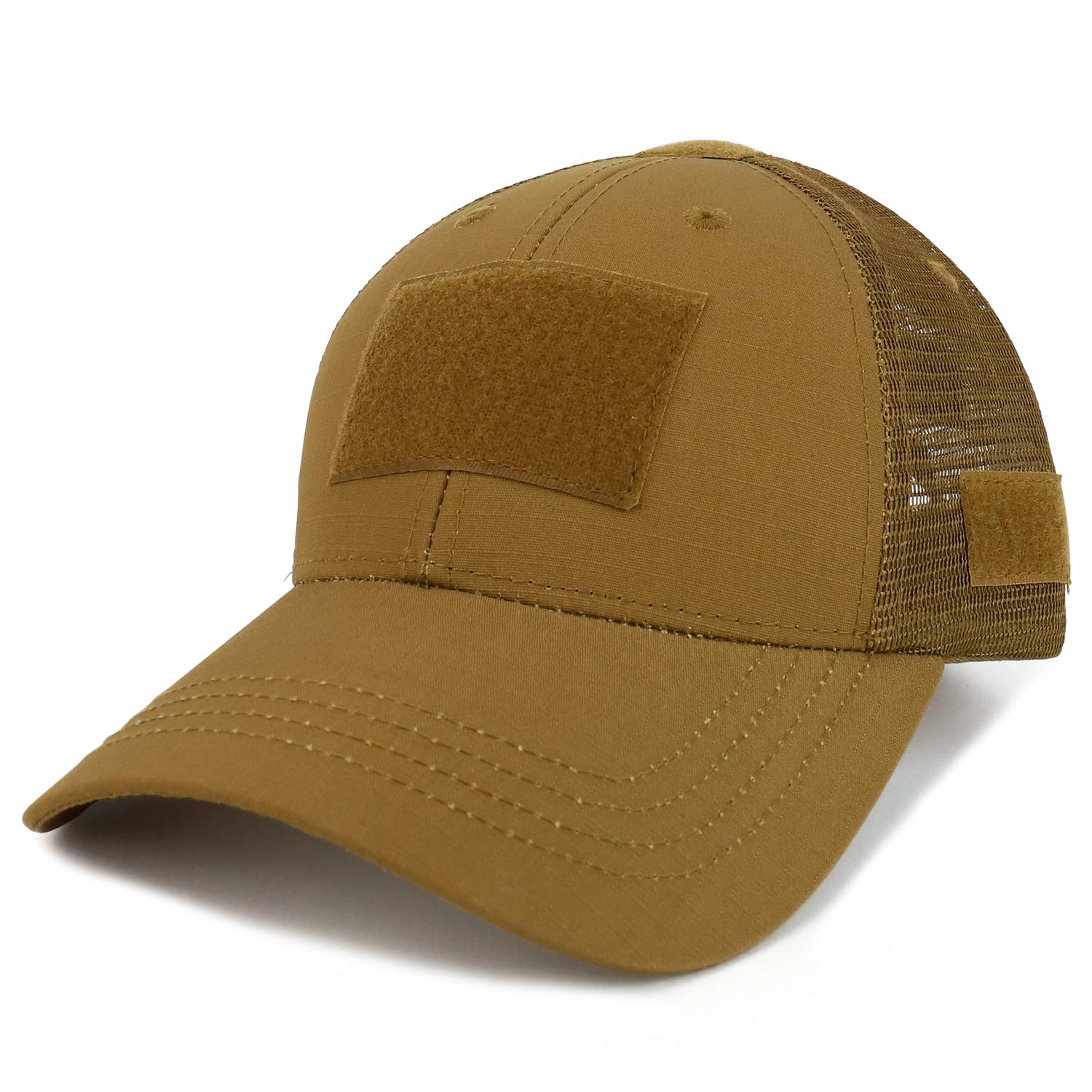 Ripstop Tear Resistant Tactical Trucker Mesh Back Cap - Durable Military Style Hat for Outdoor, Hiking, and Work - Perfect for Camping, Fishing, and Tactical Operations