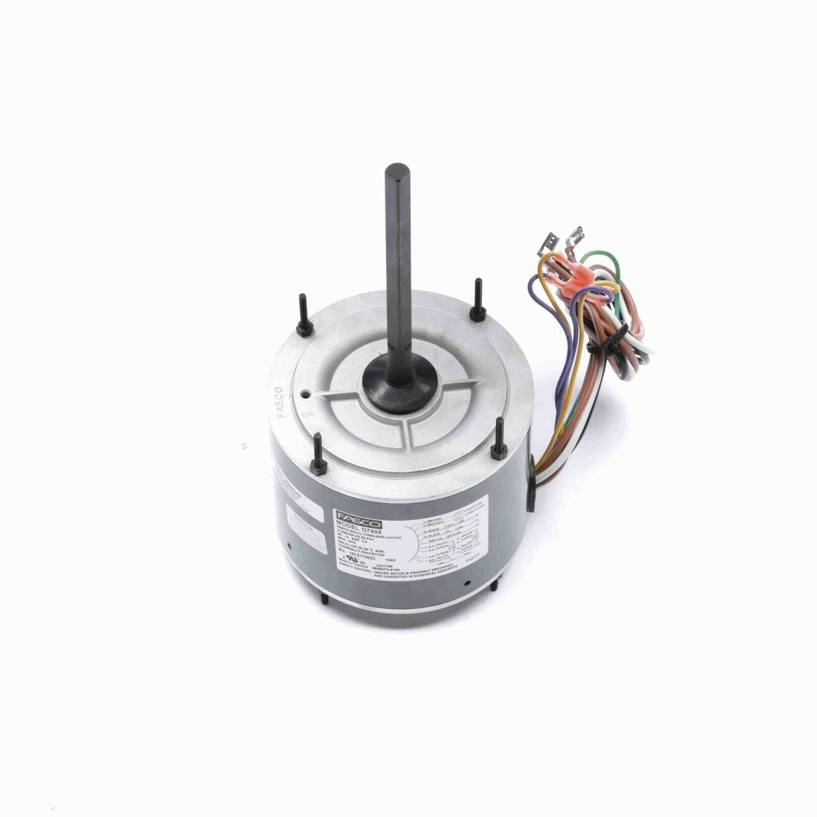 LYYRMF D7908 1075 RPM 1/3 HP AC Condenser Fan Motor - Replacement for Air Conditioner & Heat Pump Units - Perfect for HVAC Systems, Home Cooling, and Commercial Applications