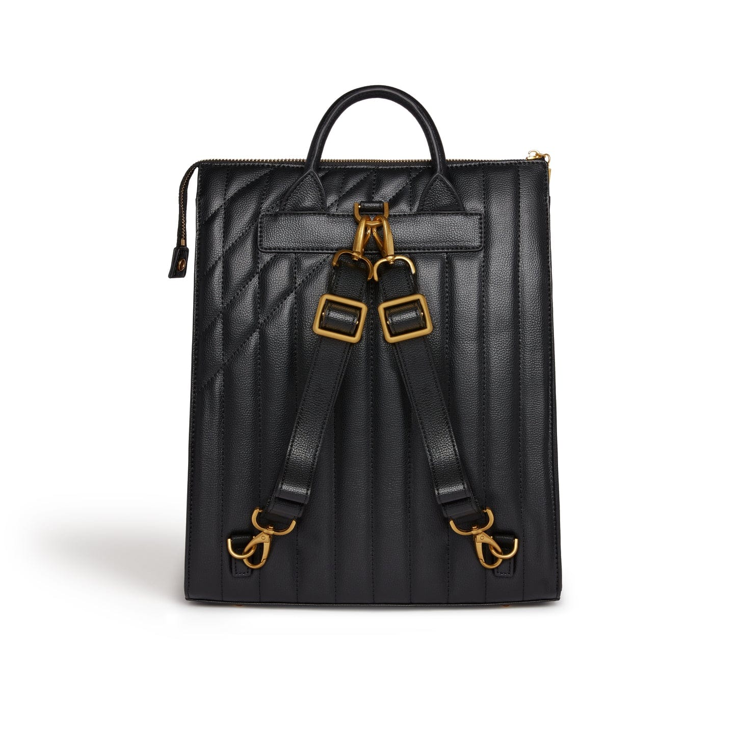 Danai Vegan Leather Backpack for Women & Men - Stylish Black PU Leather Laptop Backpack - Perfect for Work, Travel & School