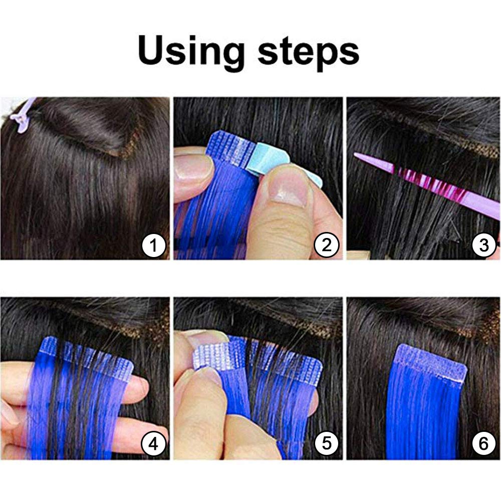 EBANKU 120Pcs Double Sided Hair Extension Tape - Strong Hold Adhesive Tabs for Lace Wigs, Toupees & Hair Wefts | Invisible & Sweatproof | Perfect for Daily Wear, Special Occasions & Cosplay