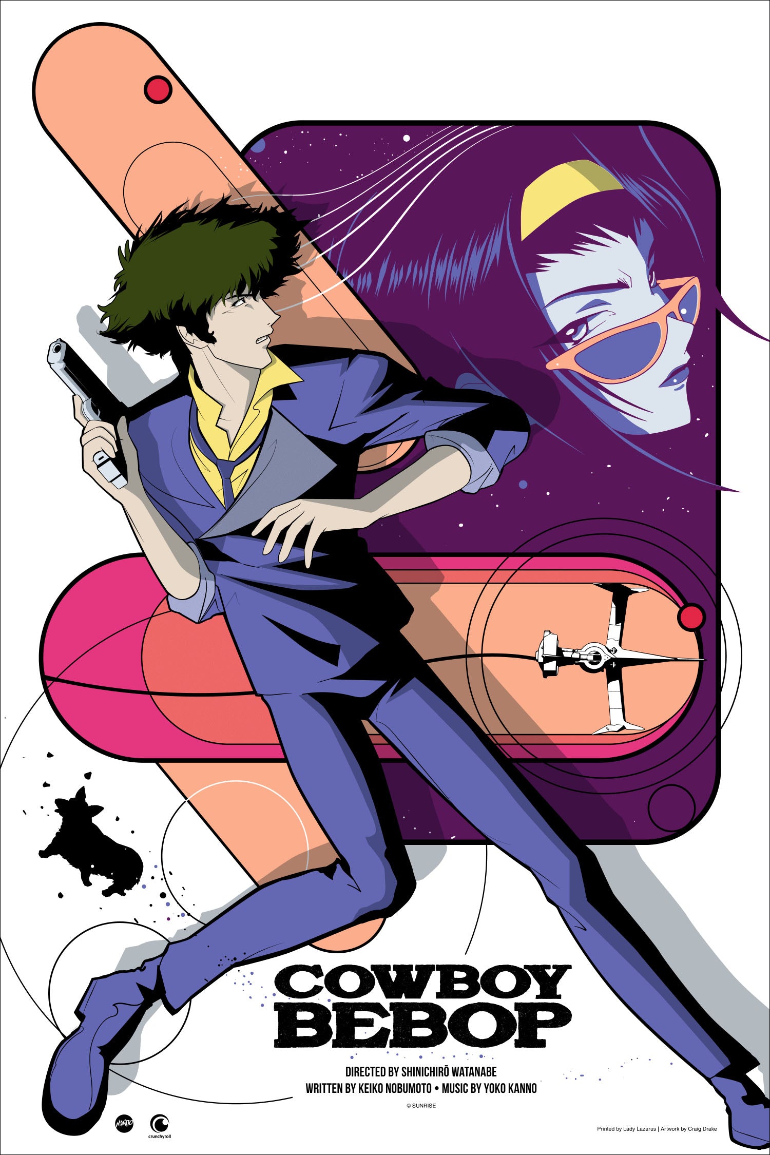 Vintage Cowboy Bebop Anime Poster - High Quality Wall Art Decor for Bedroom, Living Room, or Office | Perfect Gift for Anime Fans