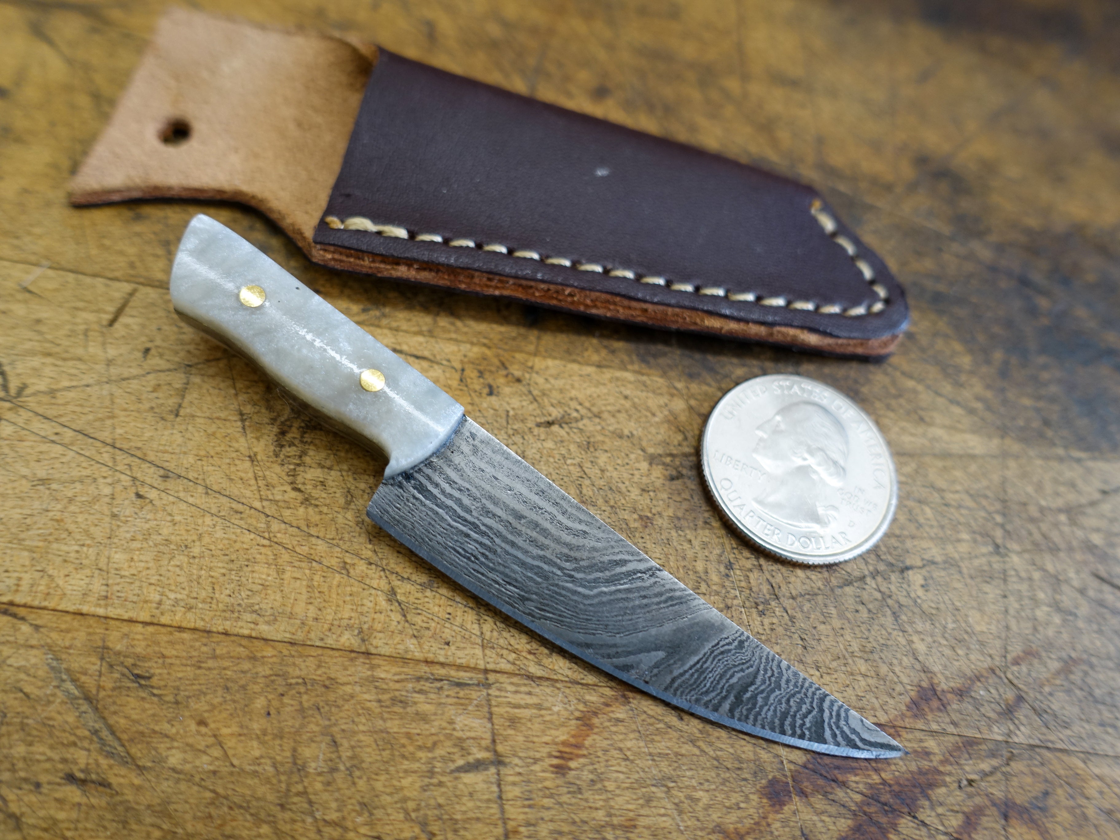 Premium HK Knives Mini Chef Knife with Protective Sheath - Compact Kitchen Knife for Precision Cutting, Slicing & Dicing - Perfect for Camping, Travel & Small Kitchen Spaces
