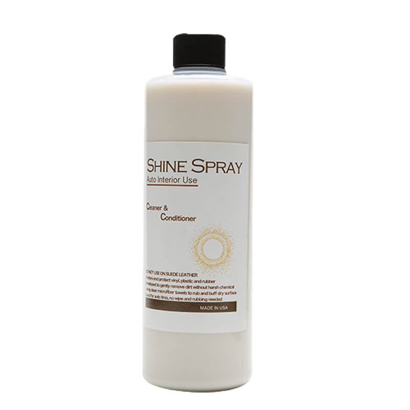 Shine Spray Leather Cleaner & Conditioner - Restores & Protects Leather Bags, Shoes, Furniture | Quick & Easy Leather Care Solution for Home & Car