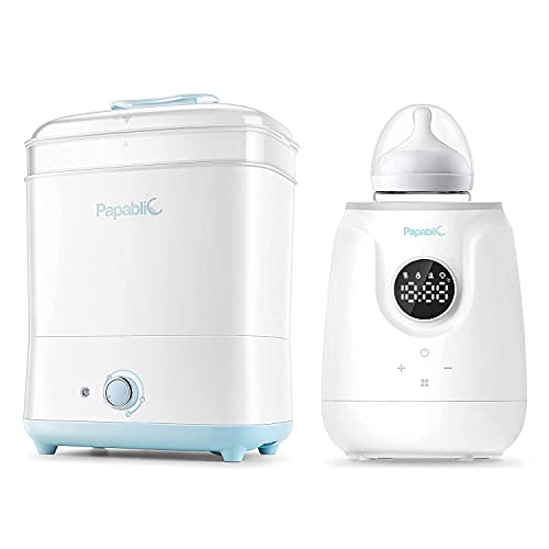5-in-1 Electric Baby Bottle Sterilizer and Dryer with Ultra-Fast Warmer - Safe Steam Sterilization for Pacifiers, Breast Pump Parts & Baby Bottles - Perfect for Nursery, Travel & Daycare Use