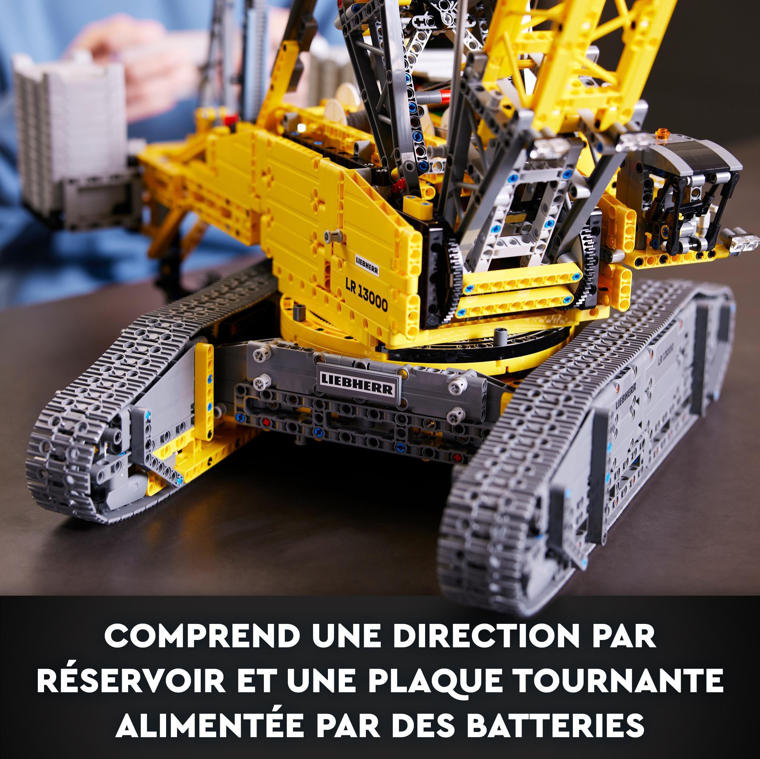 LEGO Technic Liebherr LR 13000 Crawler Crane - Remote Control Construction Vehicle with Control+ App, Winch System & Movable Boom - Ultimate Building Kit for Adults (42146) - Perfect for Engineering Enthusiasts & Collectors
