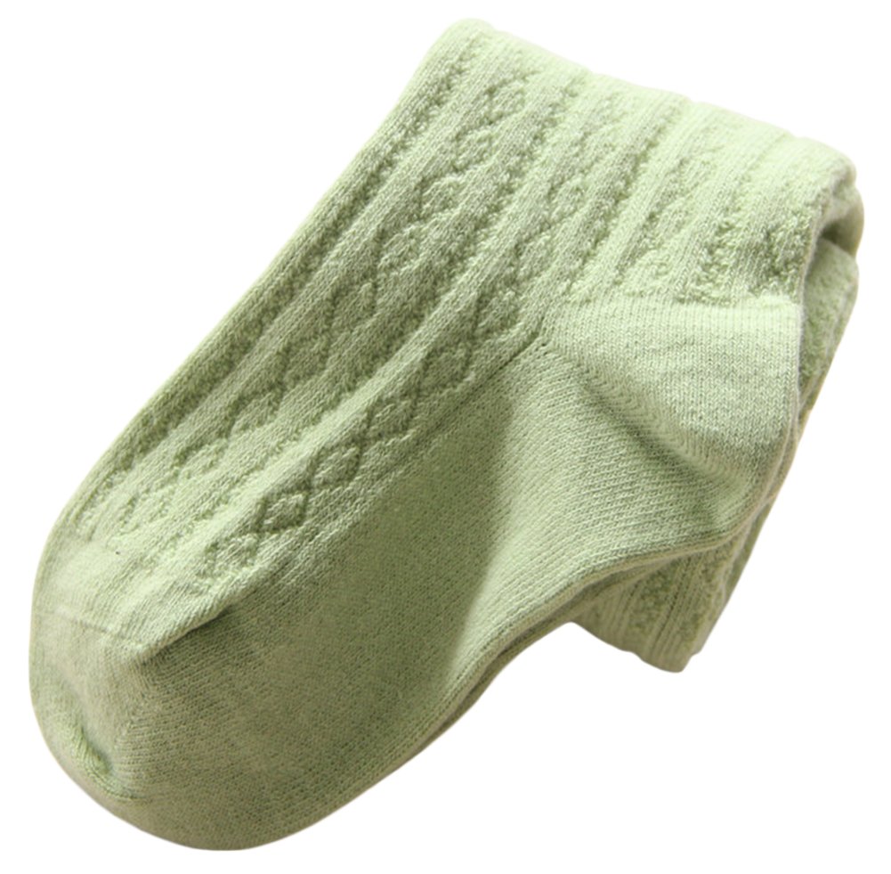 Little Girls' Solid Knitted Footed Tights - Soft Cotton Stockings & Leggings for Toddlers - Perfect for Winter, School Uniforms & Playtime