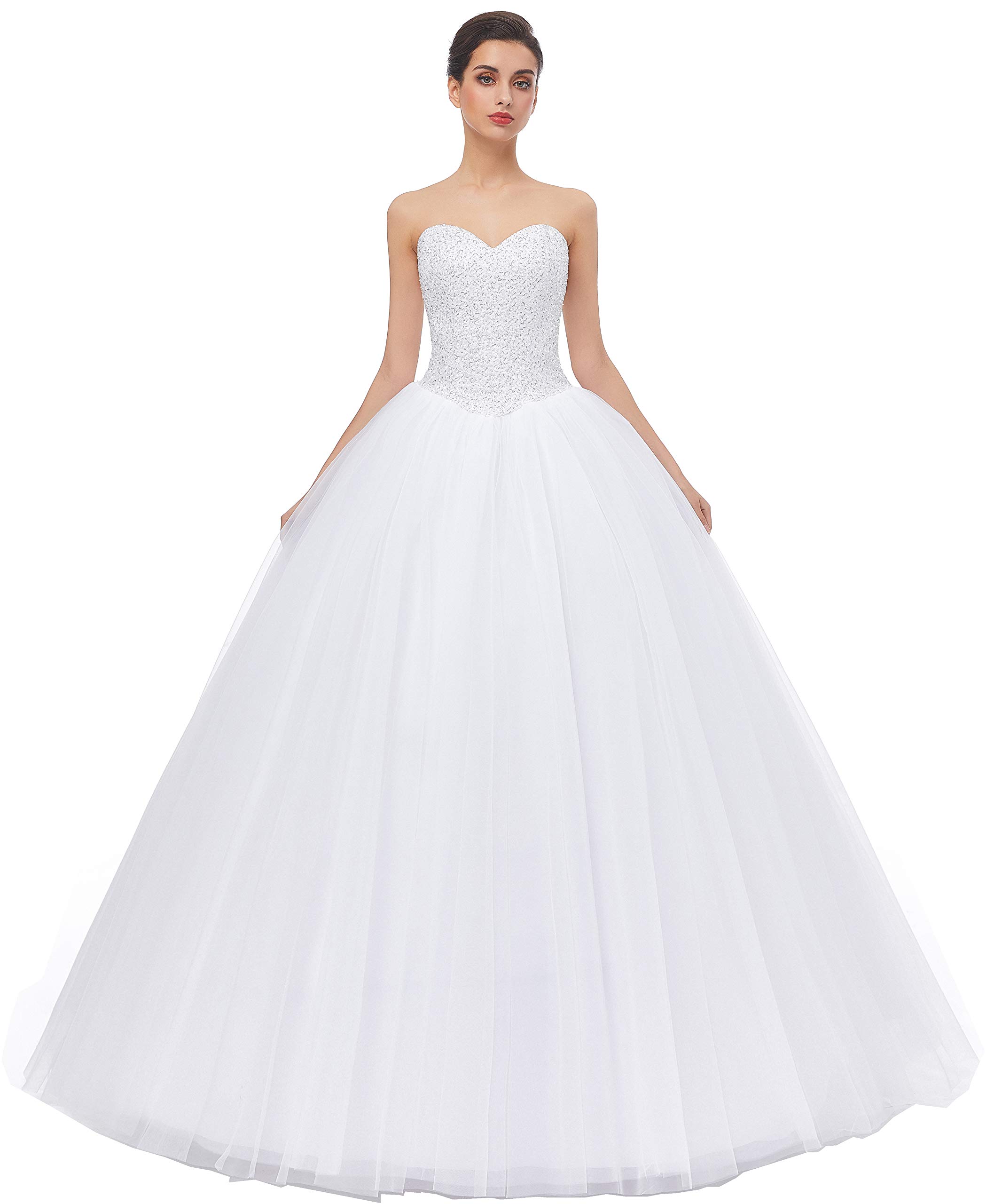 Elegant Women's Ball Gown Bridal Wedding Dresses for Bride - Perfect for Formal Weddings, Prom, Evening Gala & Special Occasions