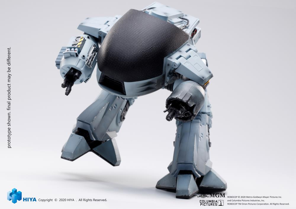 1/18 Scale HIYA 4-inch RoboCop ED-209 Battle Damaged Action Figure - Exquisite Mini Collectible Series for Display & Diorama Scenes
