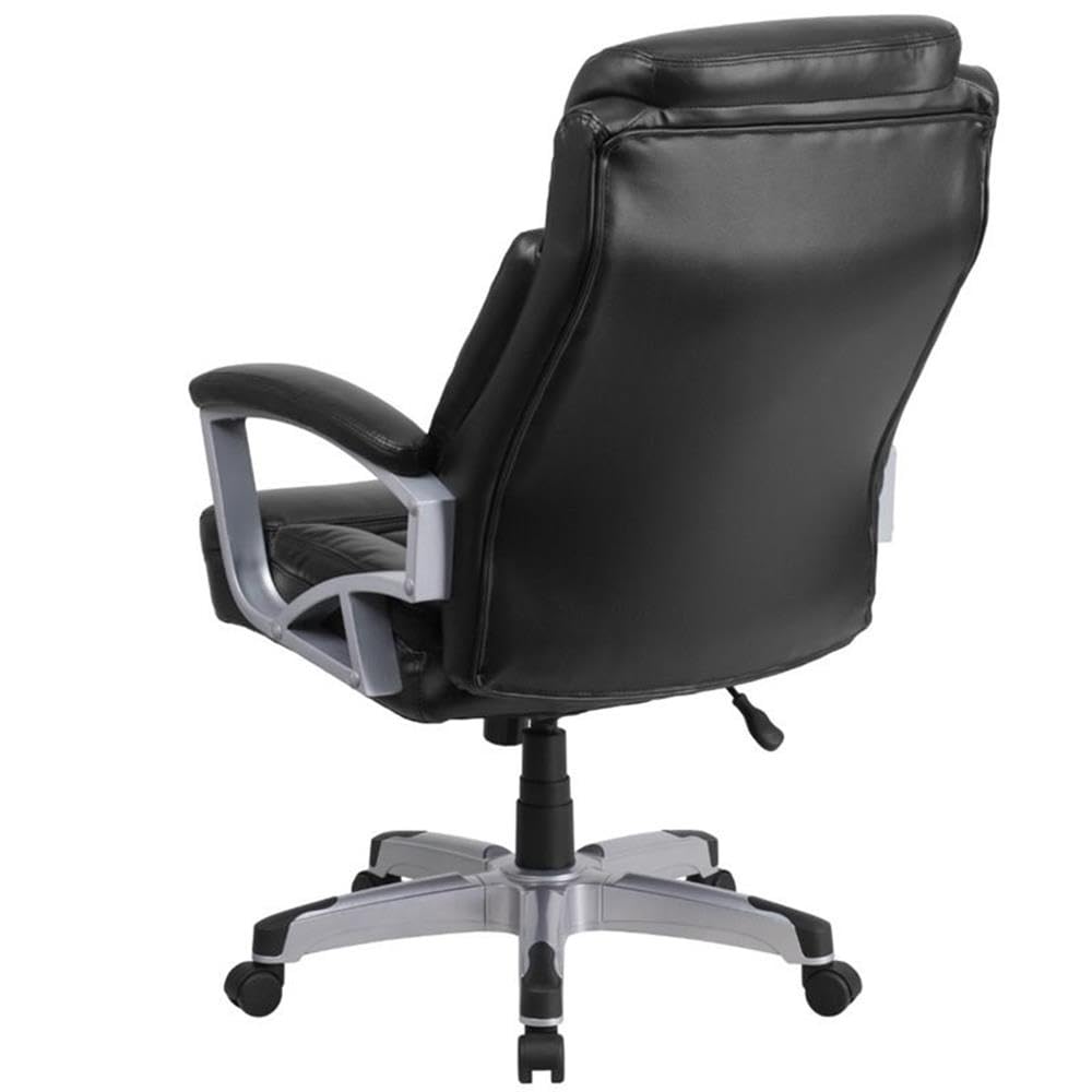 UrbanPro Big and Tall Leather Swivel Office Chair - Black Executive Chair for Heavy Duty Use - Perfect for Home Office, Gaming & Conference Rooms