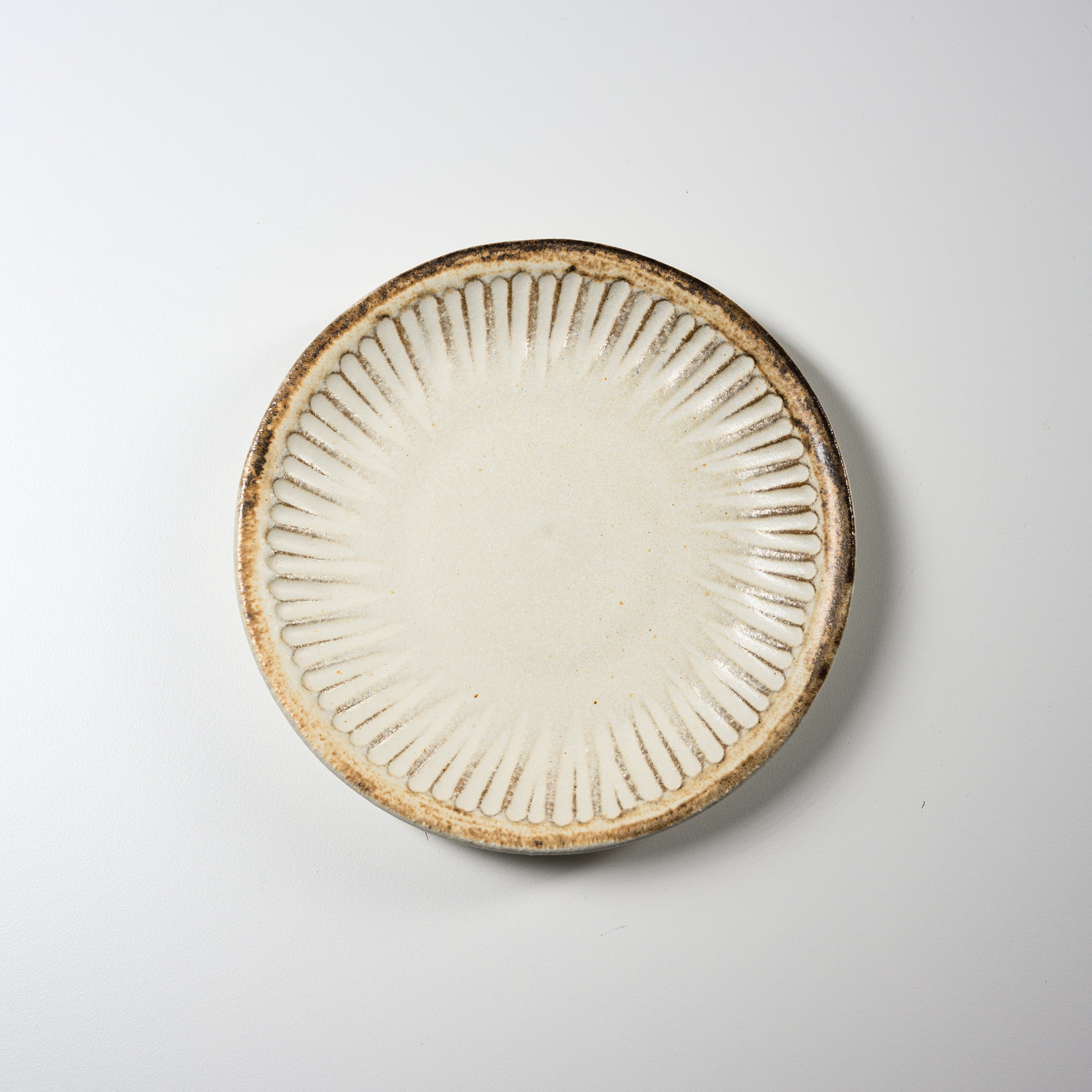 Wakasama Kiln Antique Slimline Plate - 14.5 cm Handcrafted Ceramic Dish | Perfect for Japanese Tea Ceremony, Sushi Serving & Home Decor