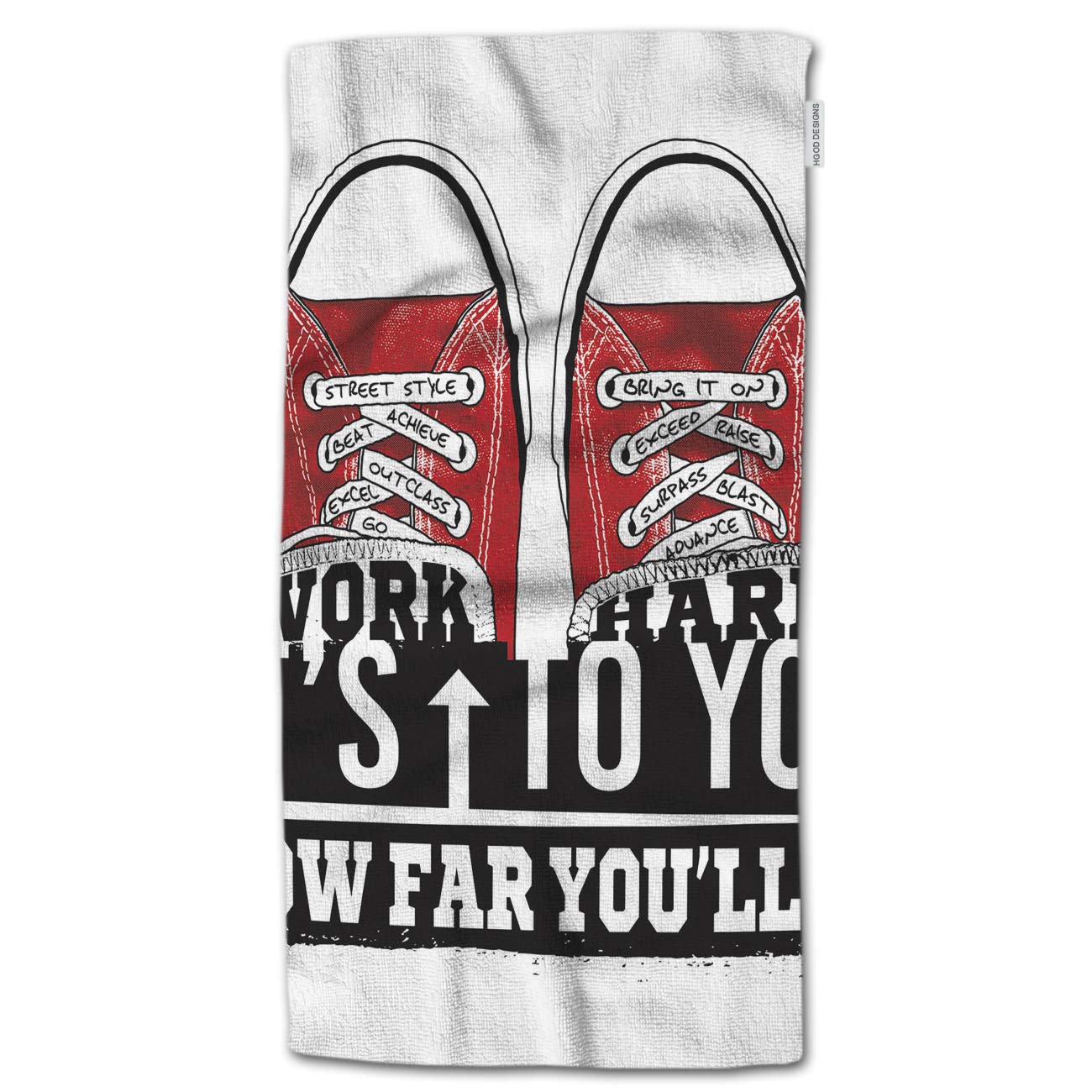 HGOD DESIGNS Funny Quote Sneakers Hand Towel - 30