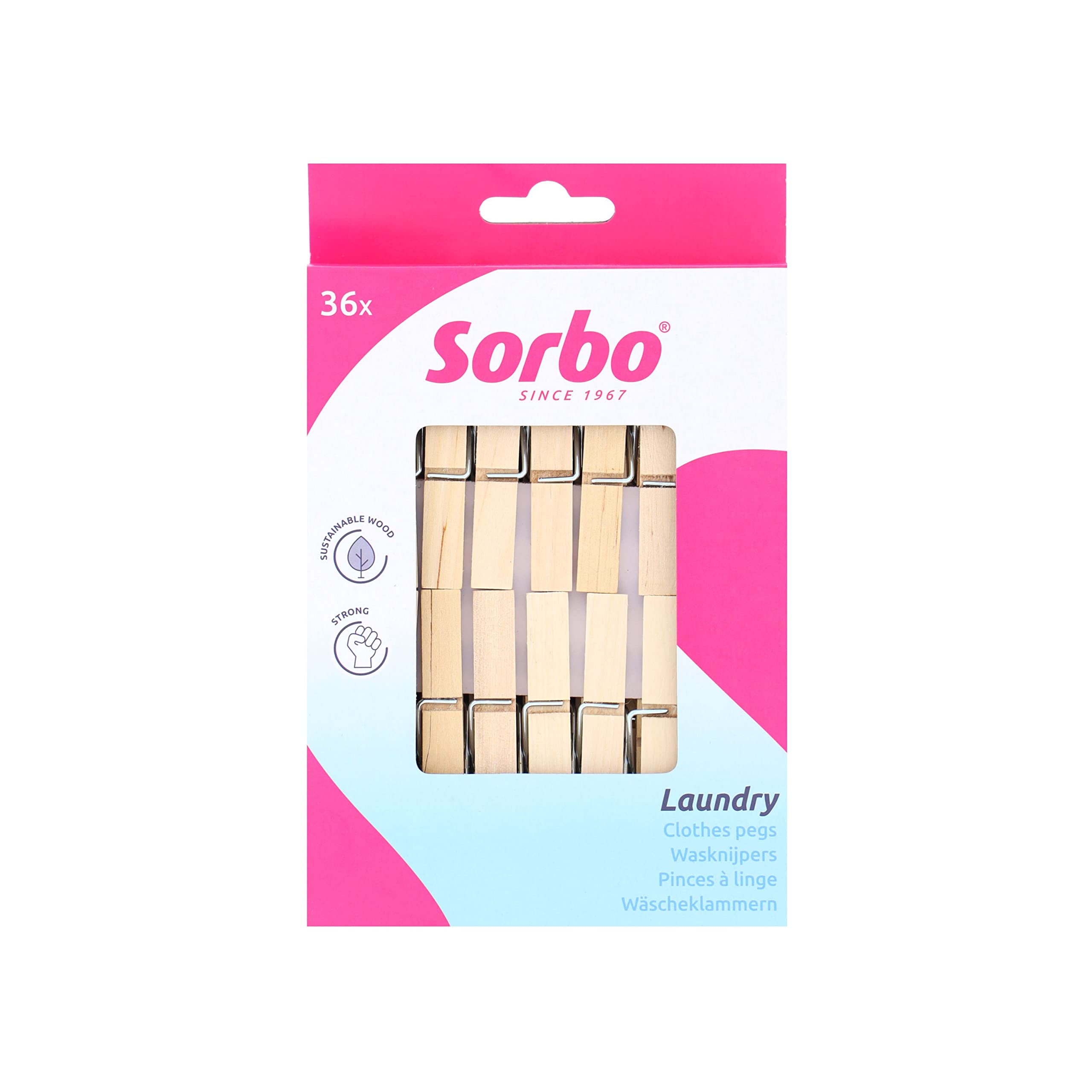 Natural Wooden Clothes Pegs - Eco-Friendly Clothespins for Laundry, Drying Clothes & Crafting - Perfect for Indoor/Outdoor Use