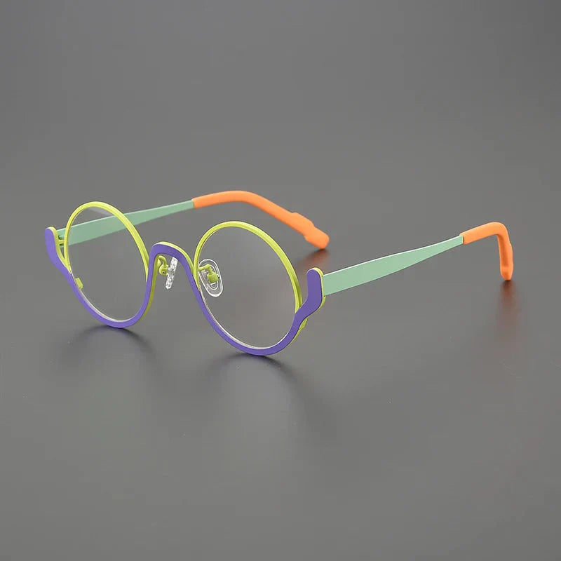 Ollie Small Round Titanium Glasses Frame - Lightweight & Durable Eyewear for Men & Women | Perfect for Reading, Driving & Fashion Accessories