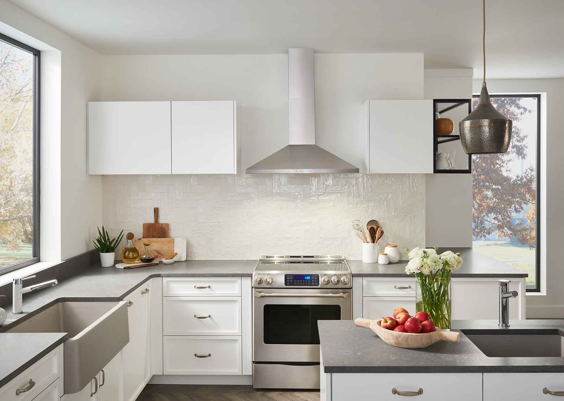 Broan BWP1364SS 36-Inch Stainless Steel 450 CFM Designer Pyramidal Range Hood - Powerful Kitchen Ventilation for Gas & Electric Stoves, Perfect for Modern Home Cooking & Smoke Removal