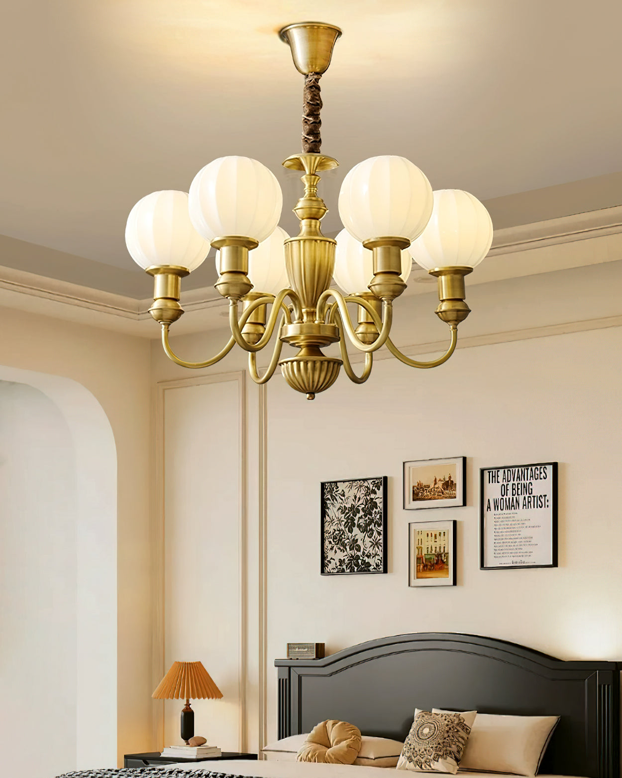 Endon Alton Chandelier - Elegant Crystal Ceiling Light Fixture for Dining Room, Living Room & Bedroom | Modern Luxury Lighting for Home Decor