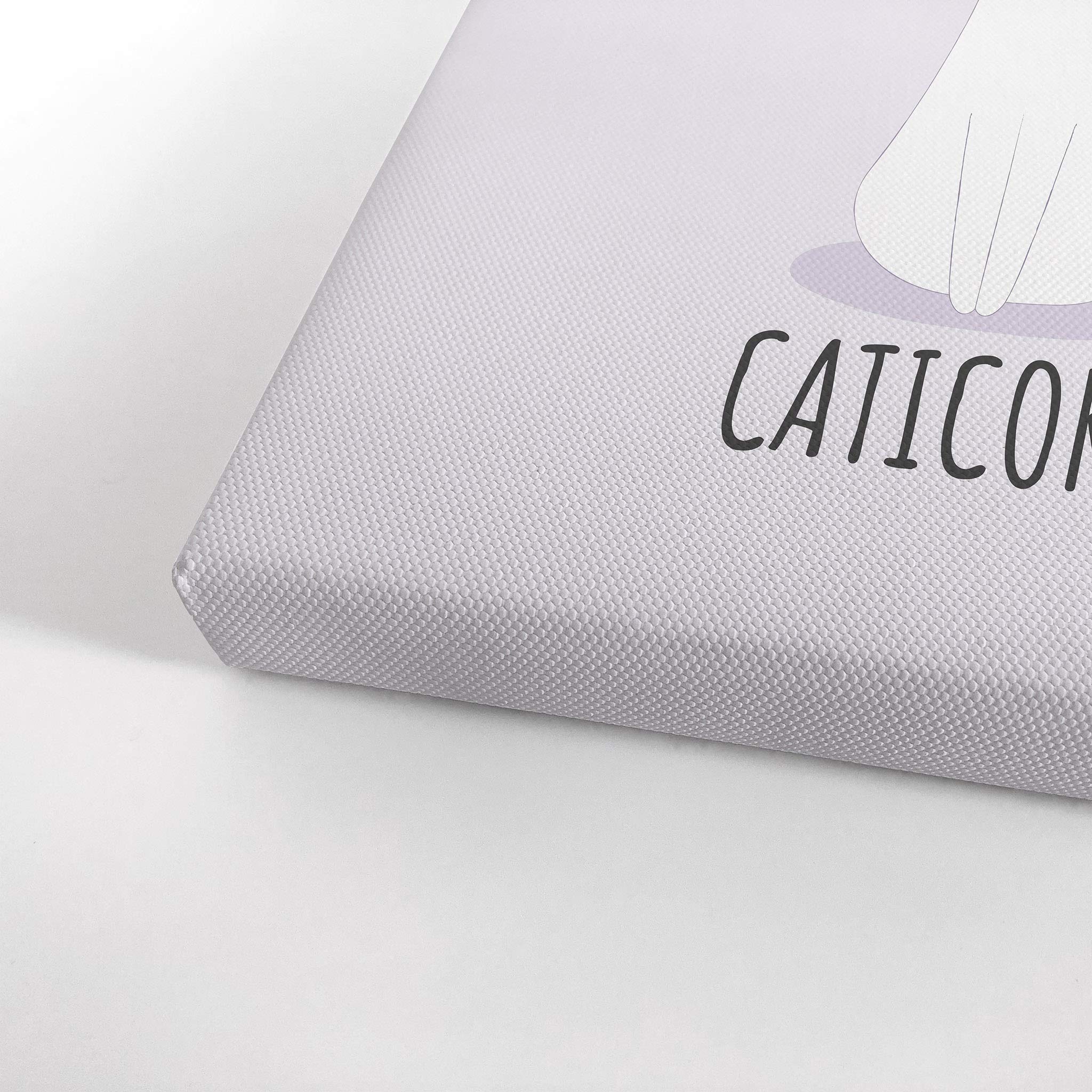 Cute Caticorn Unicorn Canvas Wall Art Set - 'Our Love is Magic' Quote Print for Kids Room, Nursery & Baby Room Decor - Ready to Hang 2-Panel (40x30 inches) Made in USA | Perfect for Birthday Gifts, Baby Showers & Playroom Wall Decor