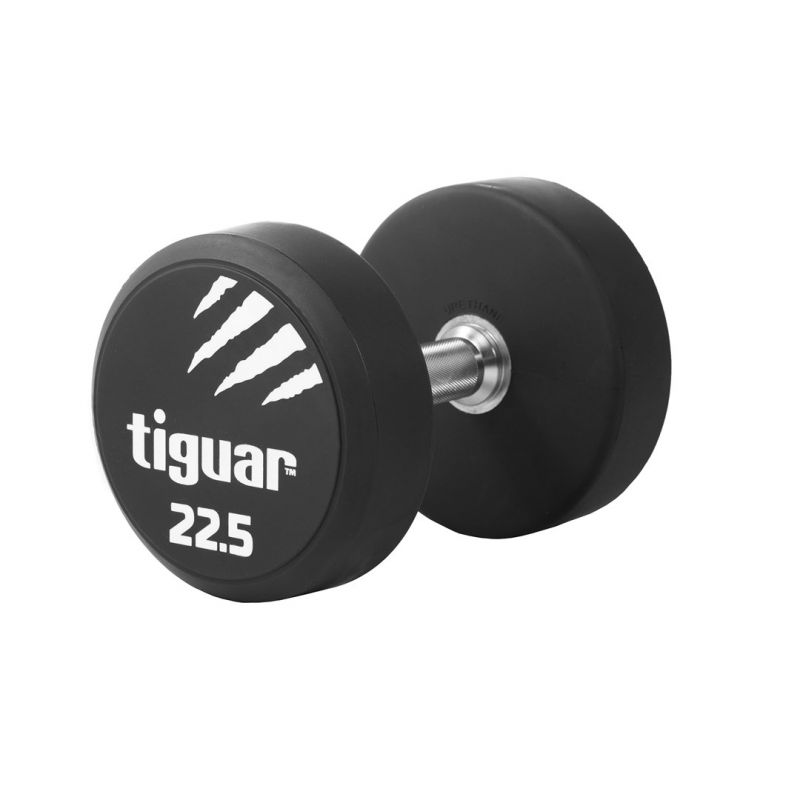Tiguar 22.5kg PU Coated Dumbbell Set - Premium Weight Lifting Equipment for Home Gym, Strength Training & Fitness Workouts | Ideal for CrossFit, Bodybuilding & Muscle Building Exercises