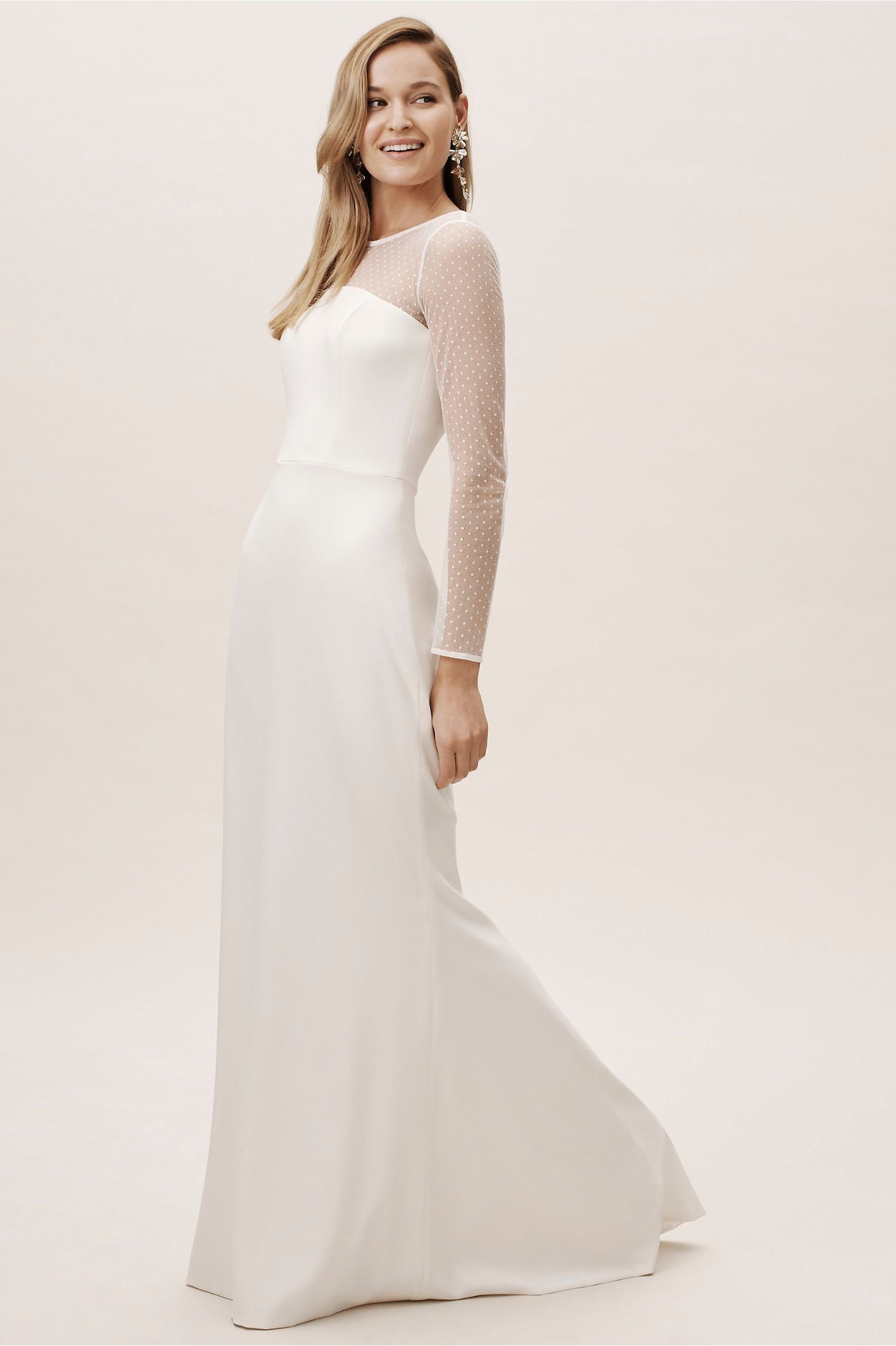 BHLDN Amy Kuschel Cat Gown - Elegant Lace Wedding Dress with Floral Embroidery | Perfect for Beach Weddings, Boho Bridal Showers & Romantic Photoshoots