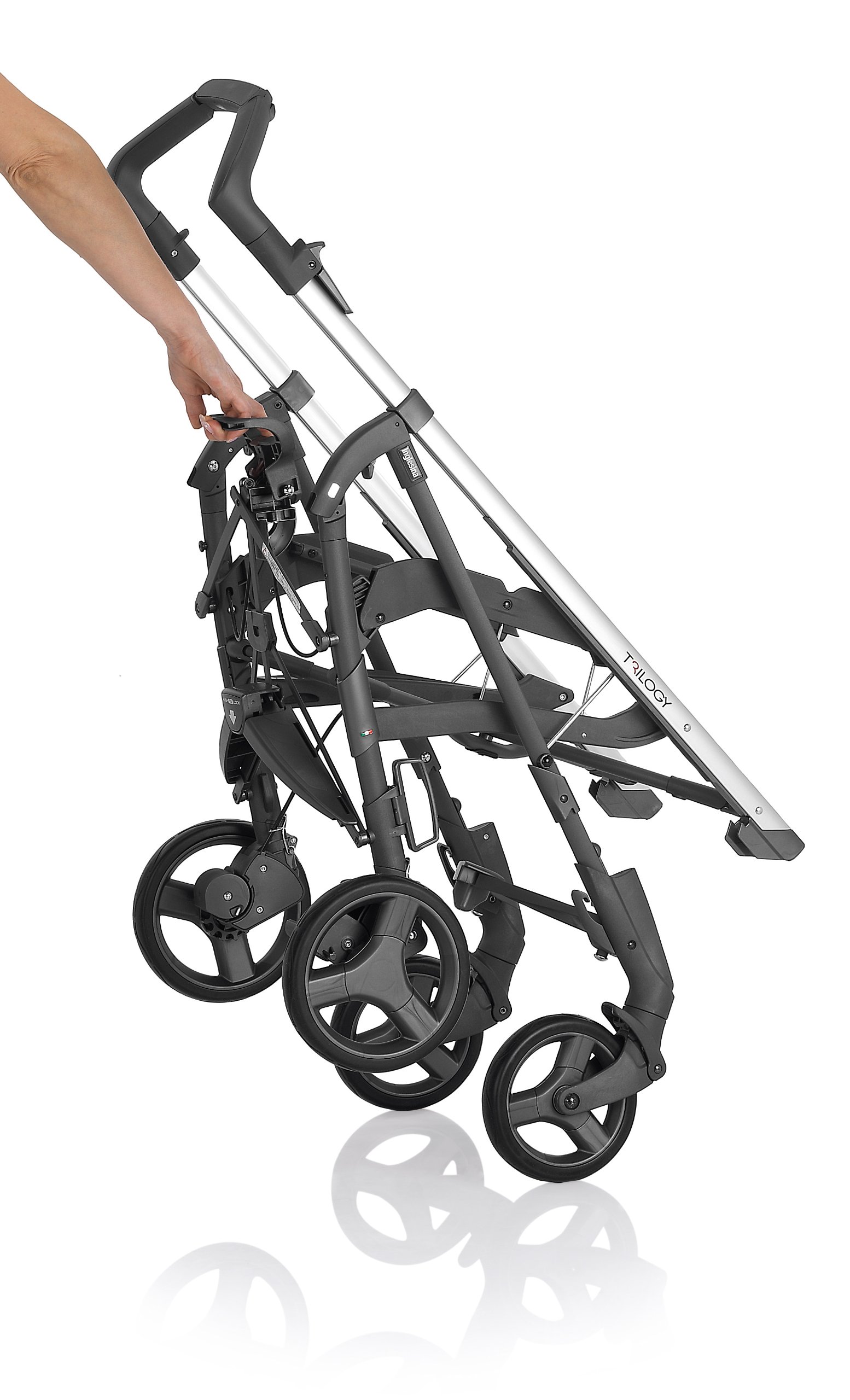 Inglesina USA Trilogy Stroller - Lightweight Compact Travel Stroller for Babies & Toddlers, Black | Perfect for City Walks, Shopping & Air Travel