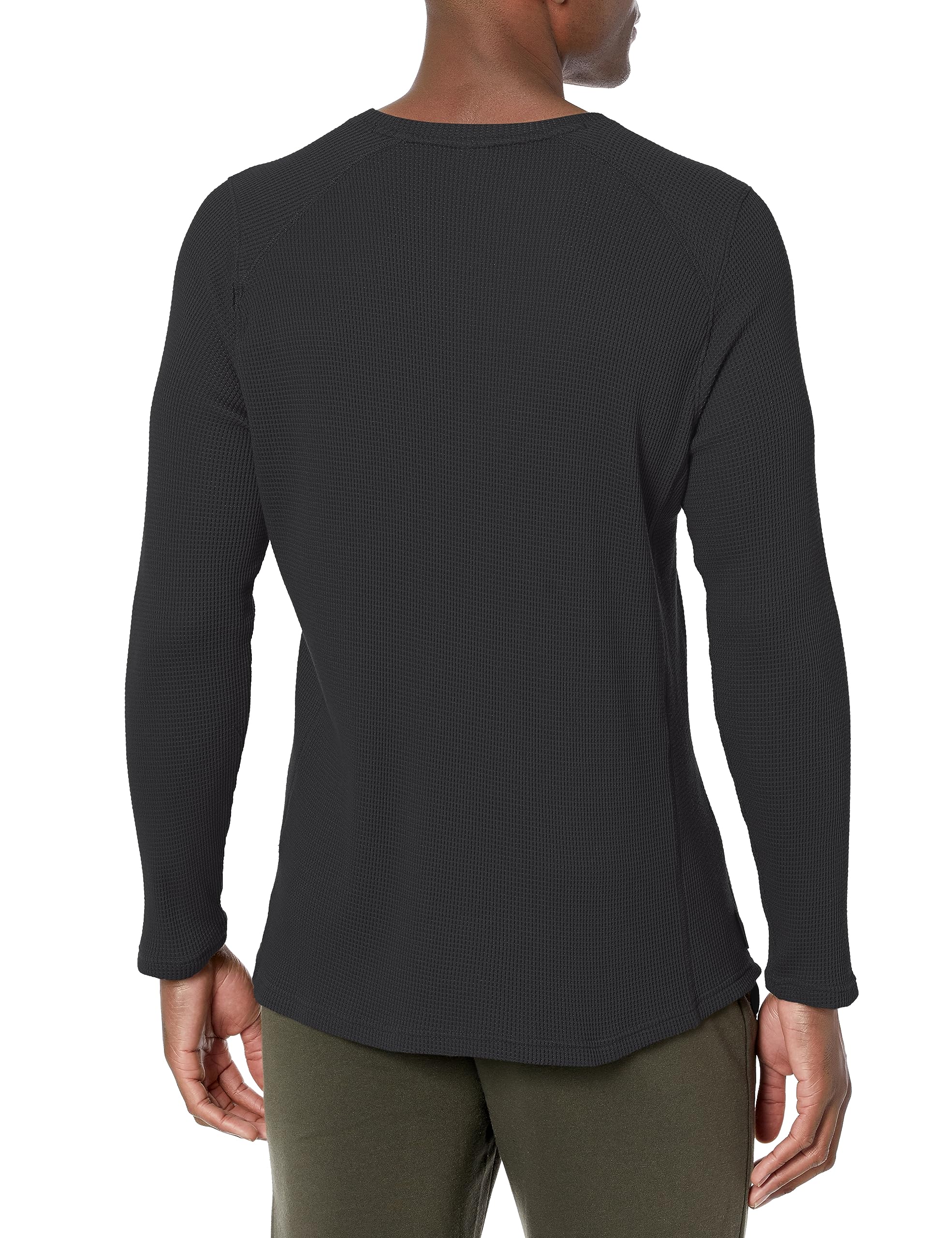 Under Armour Men's Waffle Max Long Sleeve Crew Neck Shirt - Moisture Wicking, Breathable Workout Top - Black/Black/Pitch Gray - XX-Large Size - Ideal for Gym, Running & Outdoor Activities