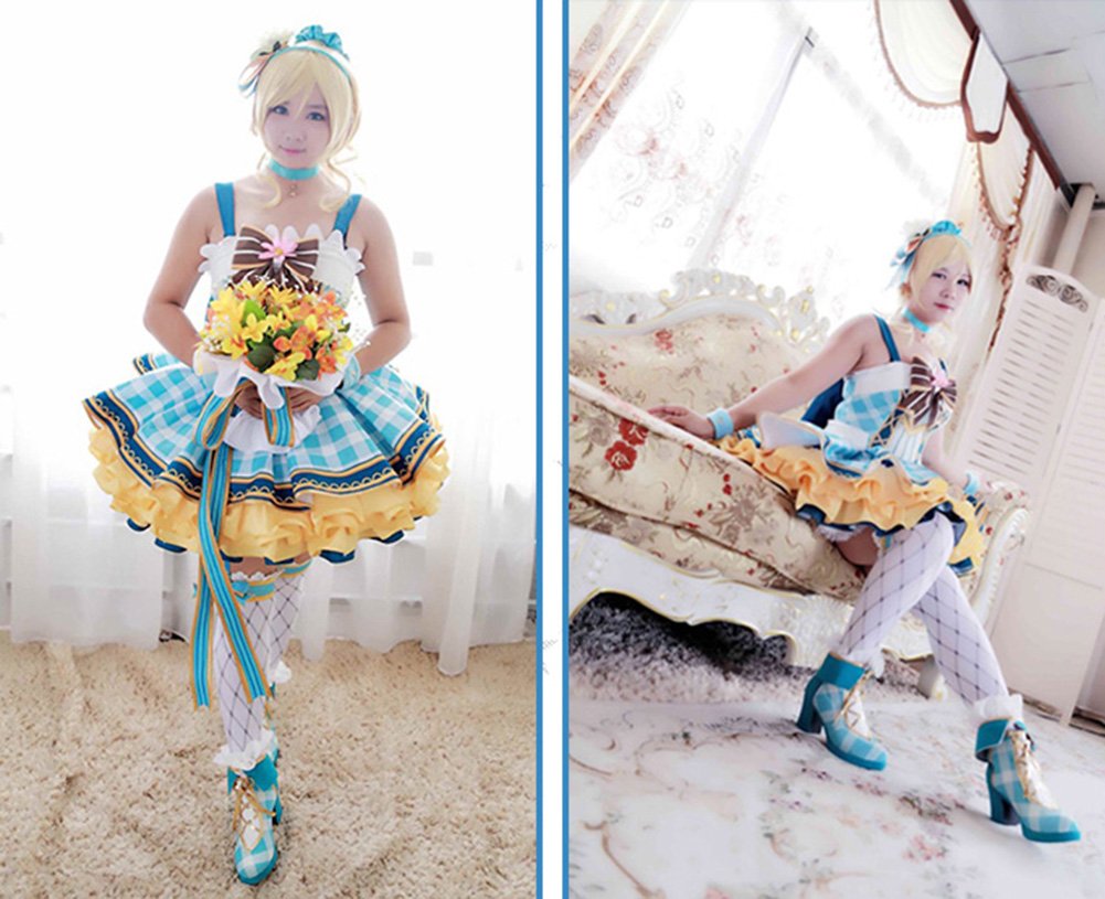 ROLECOS Girls Flower Bouquet Cosplay Costume - Japanese Anime Lolita Dress for Cosplay, Halloween & Party Outfits