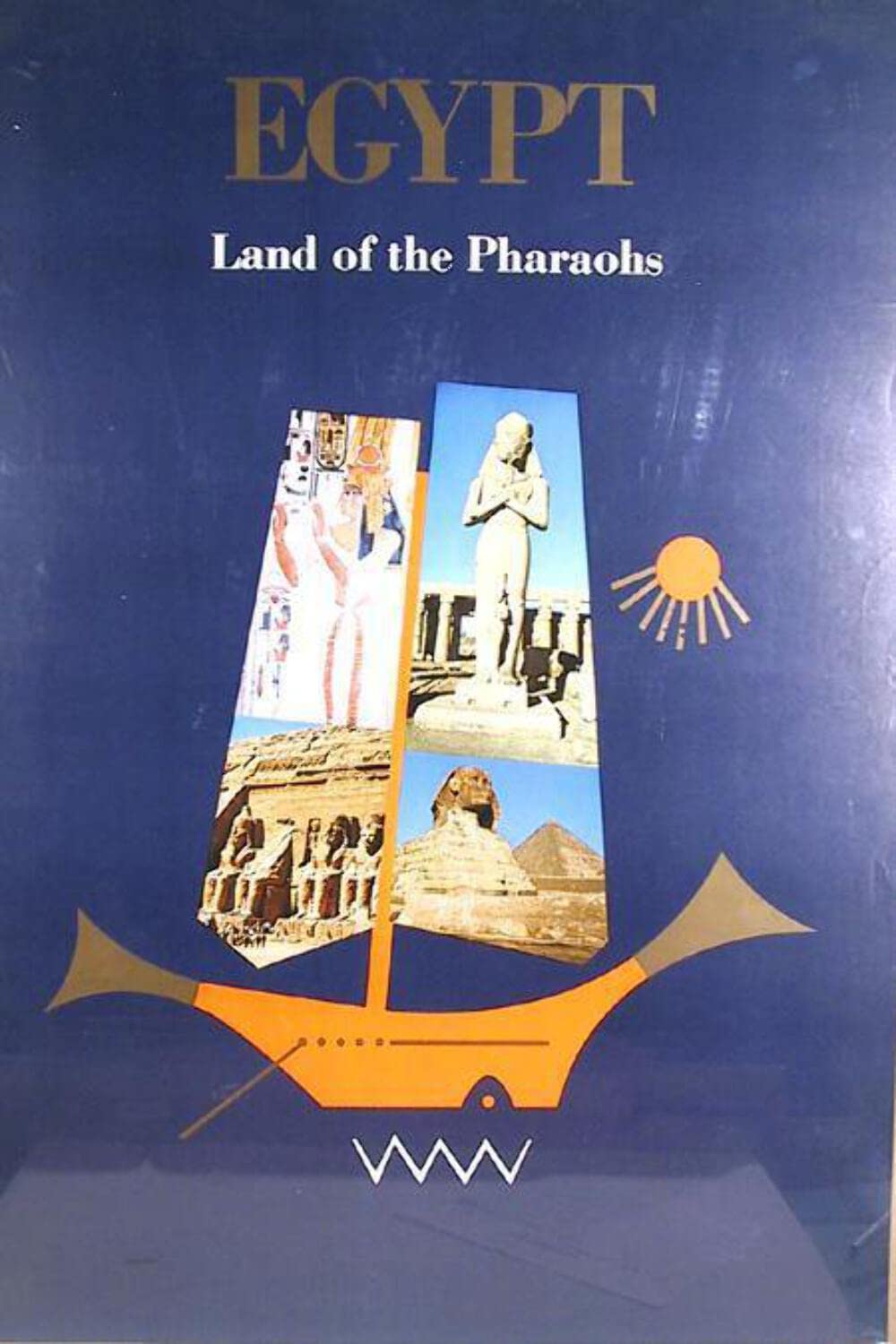 Egypt Travel Poster - Land of The Pharaohs | Vintage Style Wall Art Decor for Home, Office & Classroom | Perfect for History Lovers & Wanderlust Inspiration