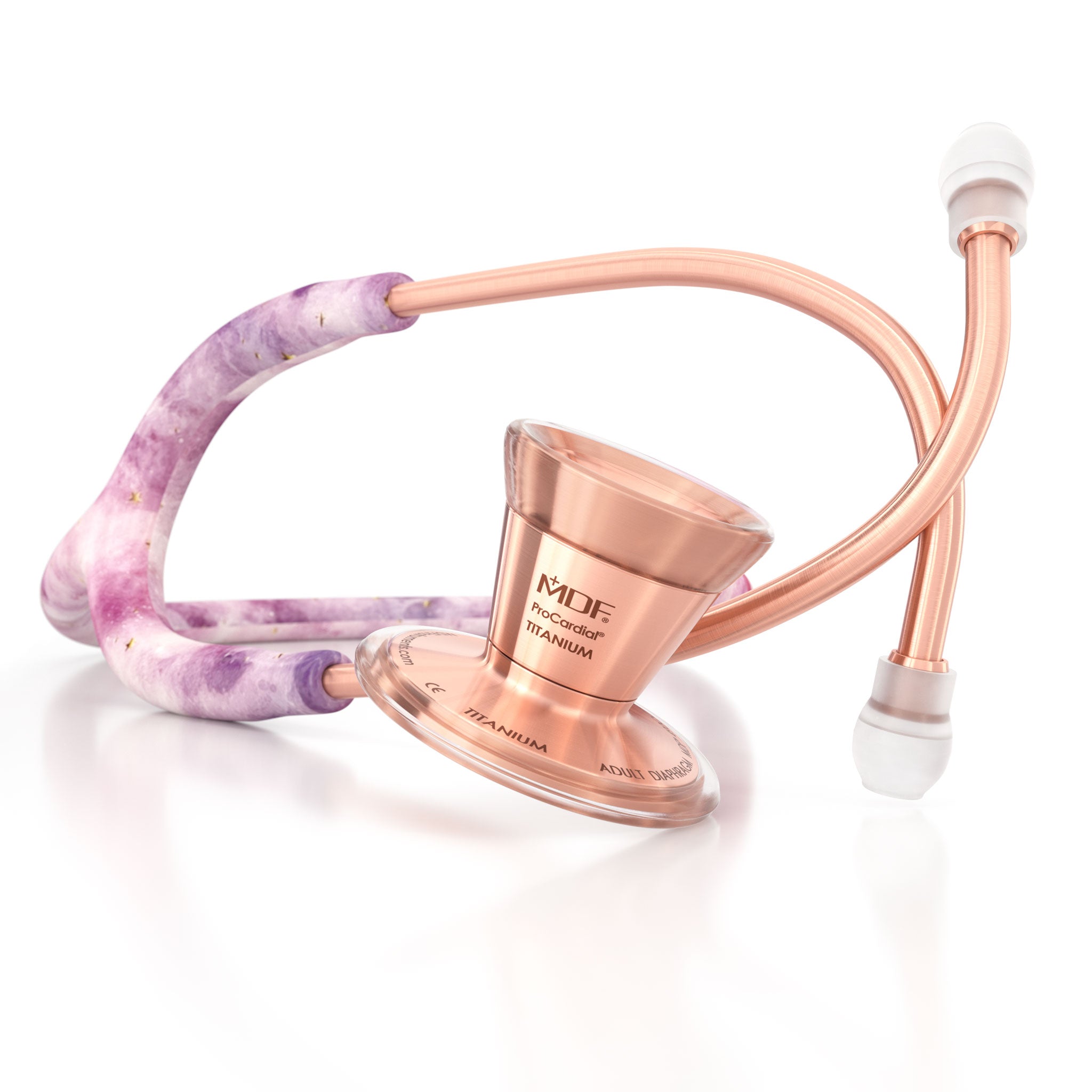 ProCardial® Titanium Cardiology Stethoscope - Premium Rose Gold & Orion Nebula Design for Medical Professionals | Ideal for Doctors, Nurses & Healthcare Workers in Hospitals & Clinics