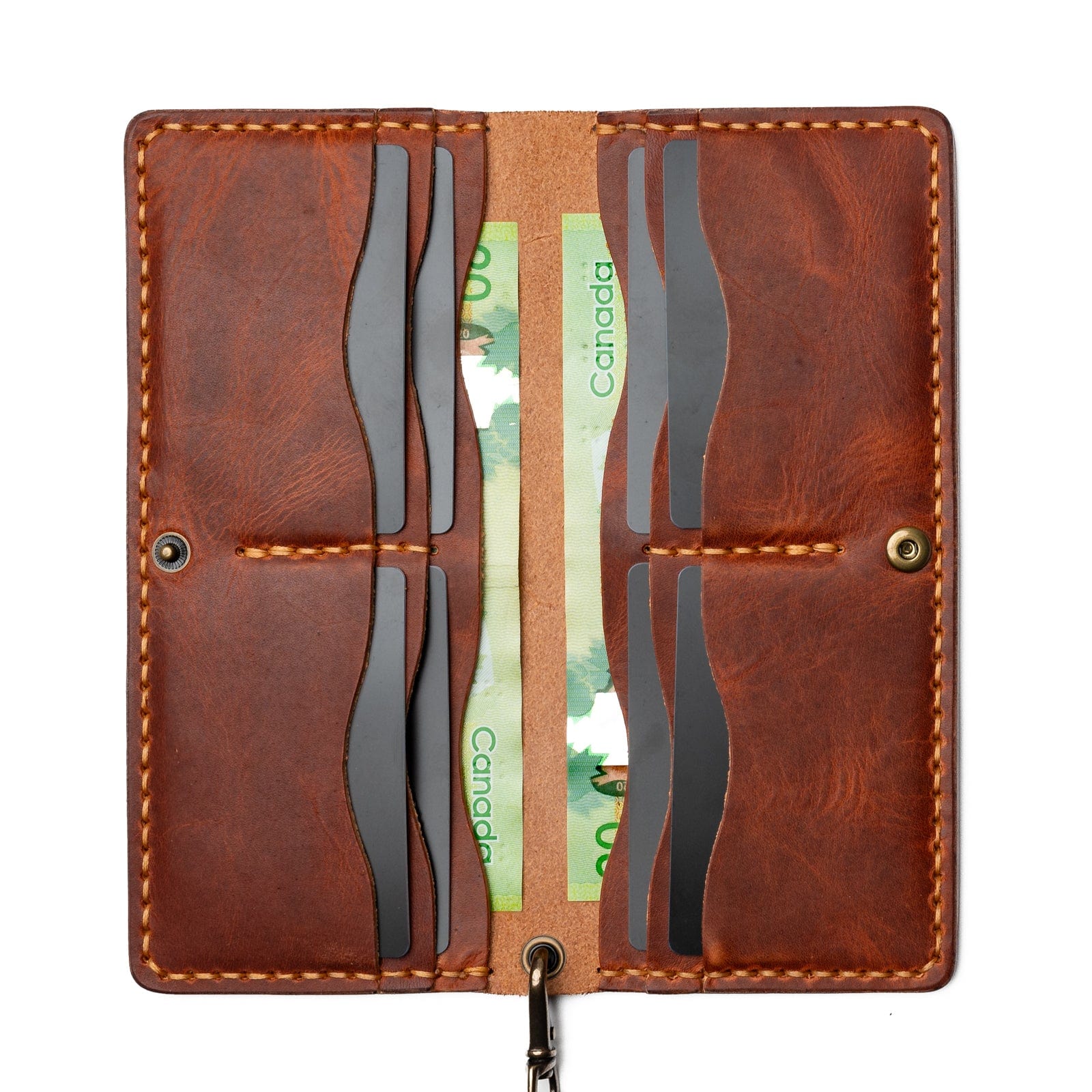 Genuine Leather Long Wallet for Men - Slim RFID Blocking Bifold Wallet with Multiple Card Slots - Perfect for Travel, Business & Everyday Use