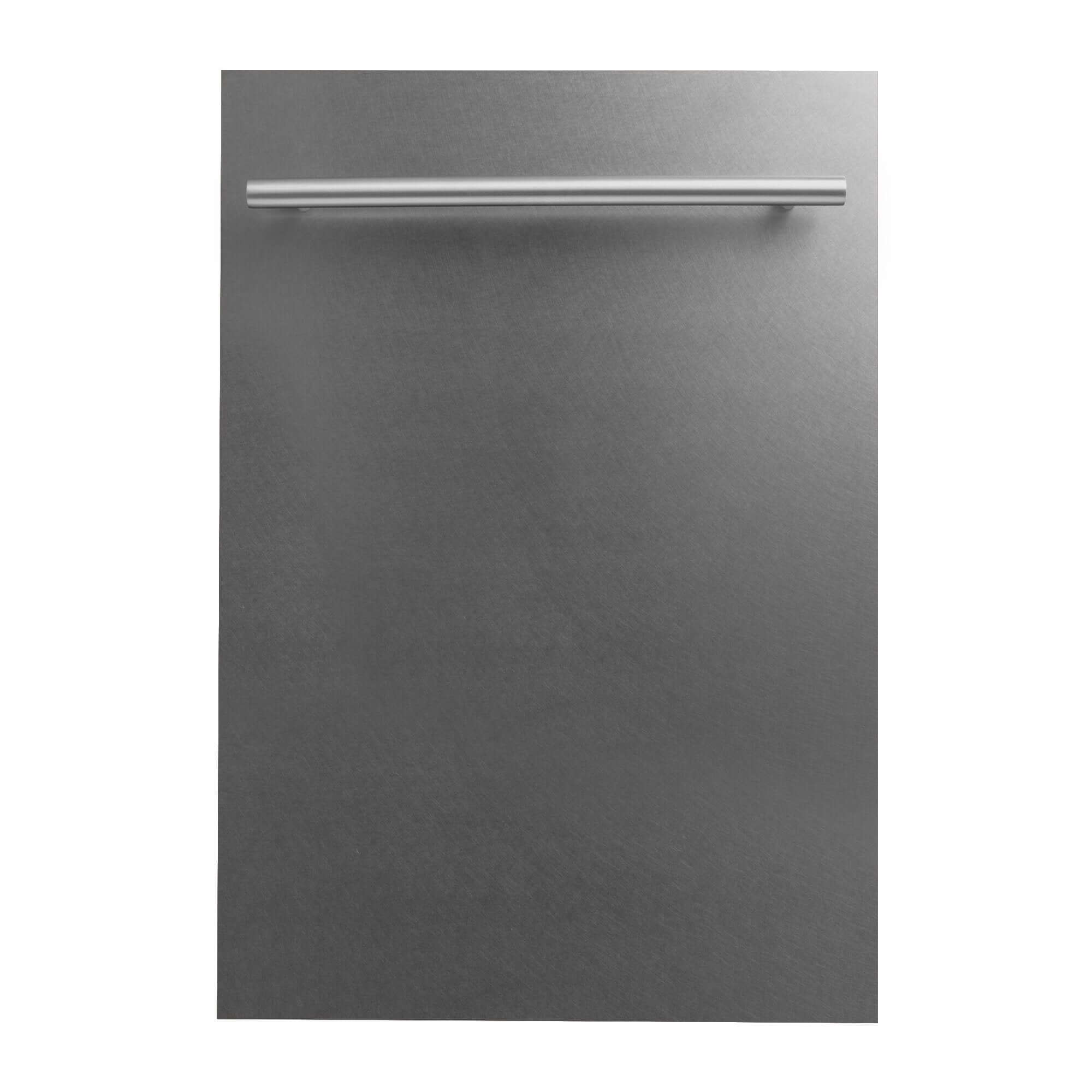 ZLINE 18 Inch Built-In Dishwasher Panel with Modern Handle - Stainless Steel Appliance Cover for Seamless Kitchen Integration (DP 18) | Perfect for Contemporary Home Renovations & Cabinet Matching